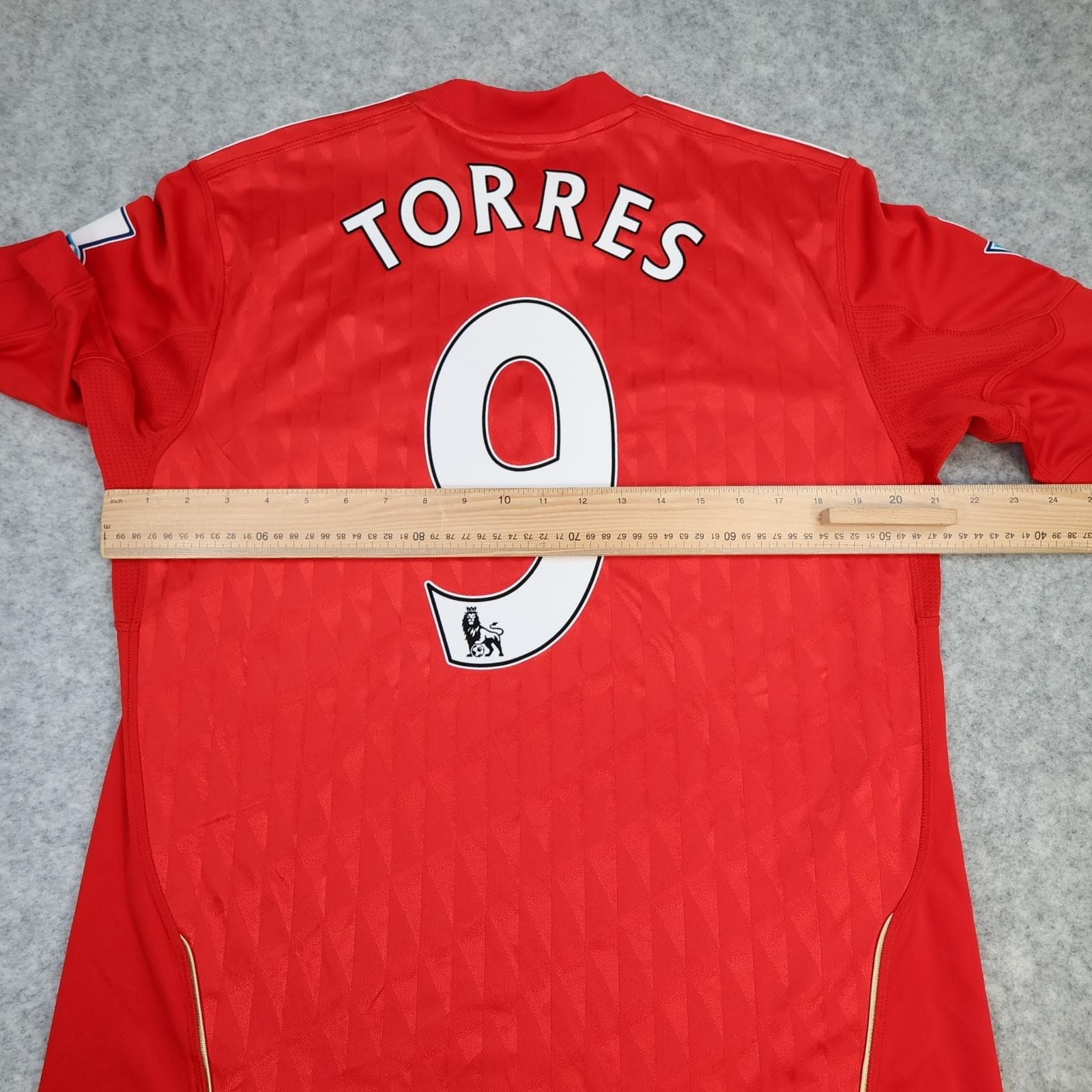 Liverpool Shirt Mens Large Red Home 2010 2012 Football Adidas Jersey Torres 9 photo 12