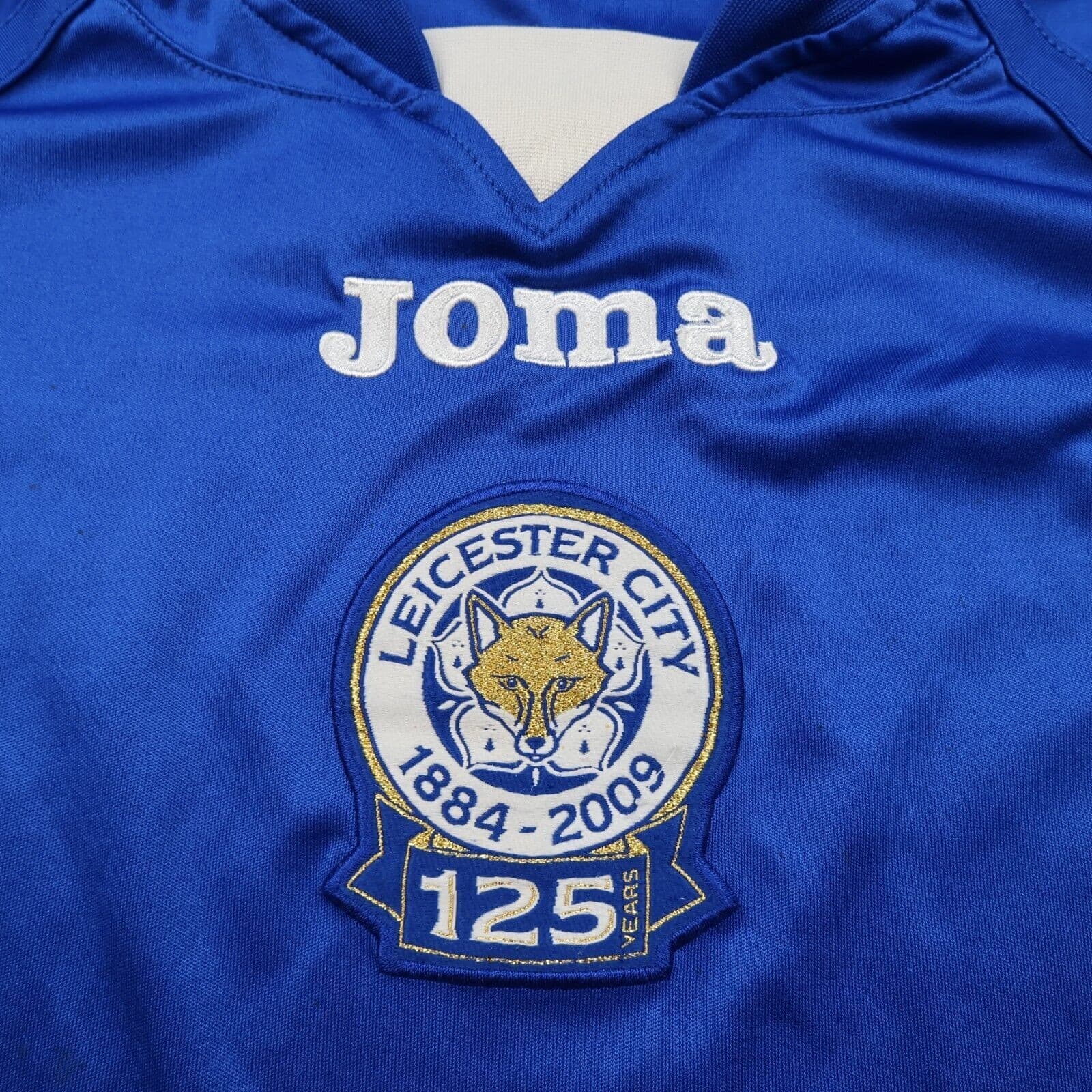 Leicester City Shirt 3XL Blue Home Kit 2009 2010 Joma Jersey 125th Anniversary photo 3