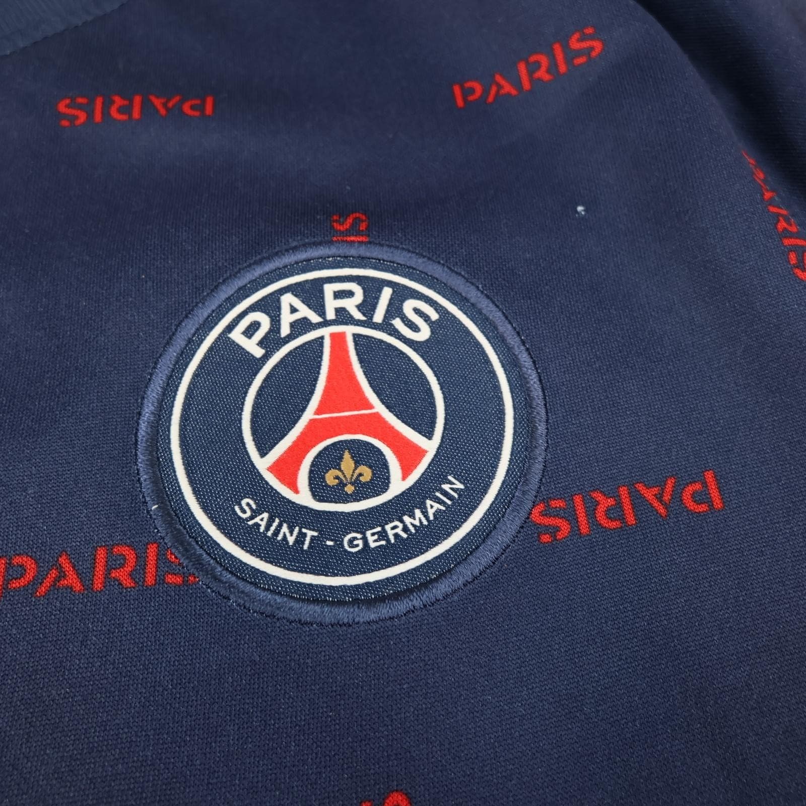 Paris Saint-Germain Shirt Mens Medium Blue Football Nike Jordan ALL Sponsor photo 4