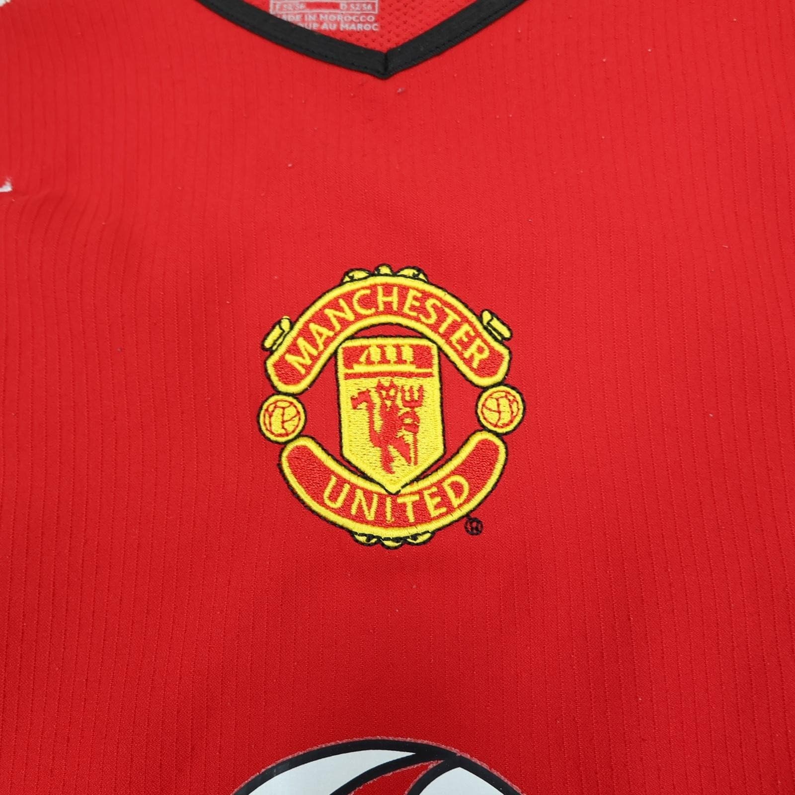 Vintage Manchester United Shirt Mens Large Red Home 2004 2006 Nike Jersey Saha 9 photo 6