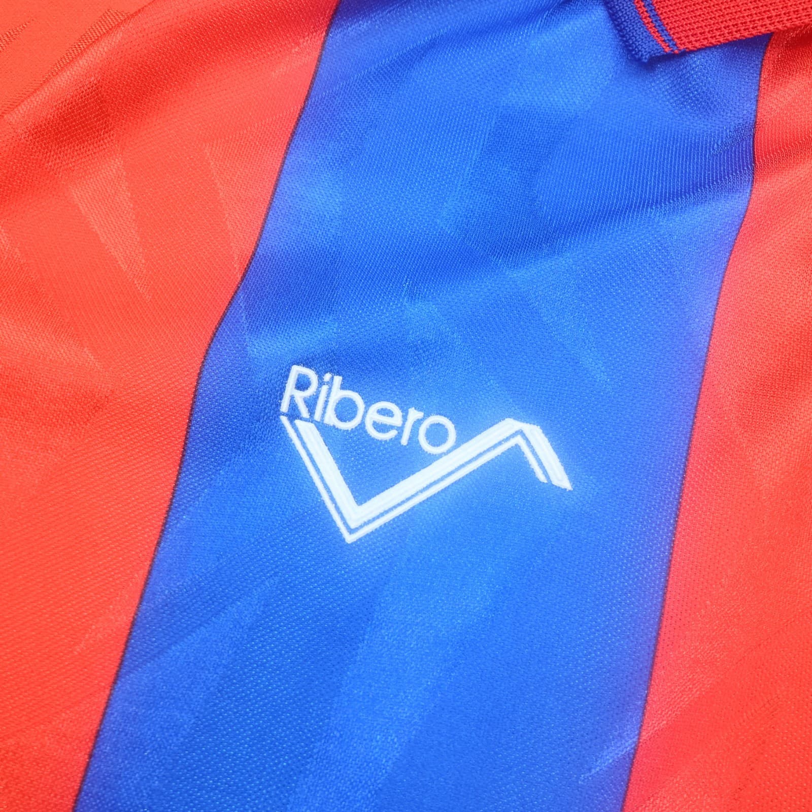 Vintage Crystal Palace Shirt Large Red Blue Home Kit 1993 1994 Ribero Jersey photo 4