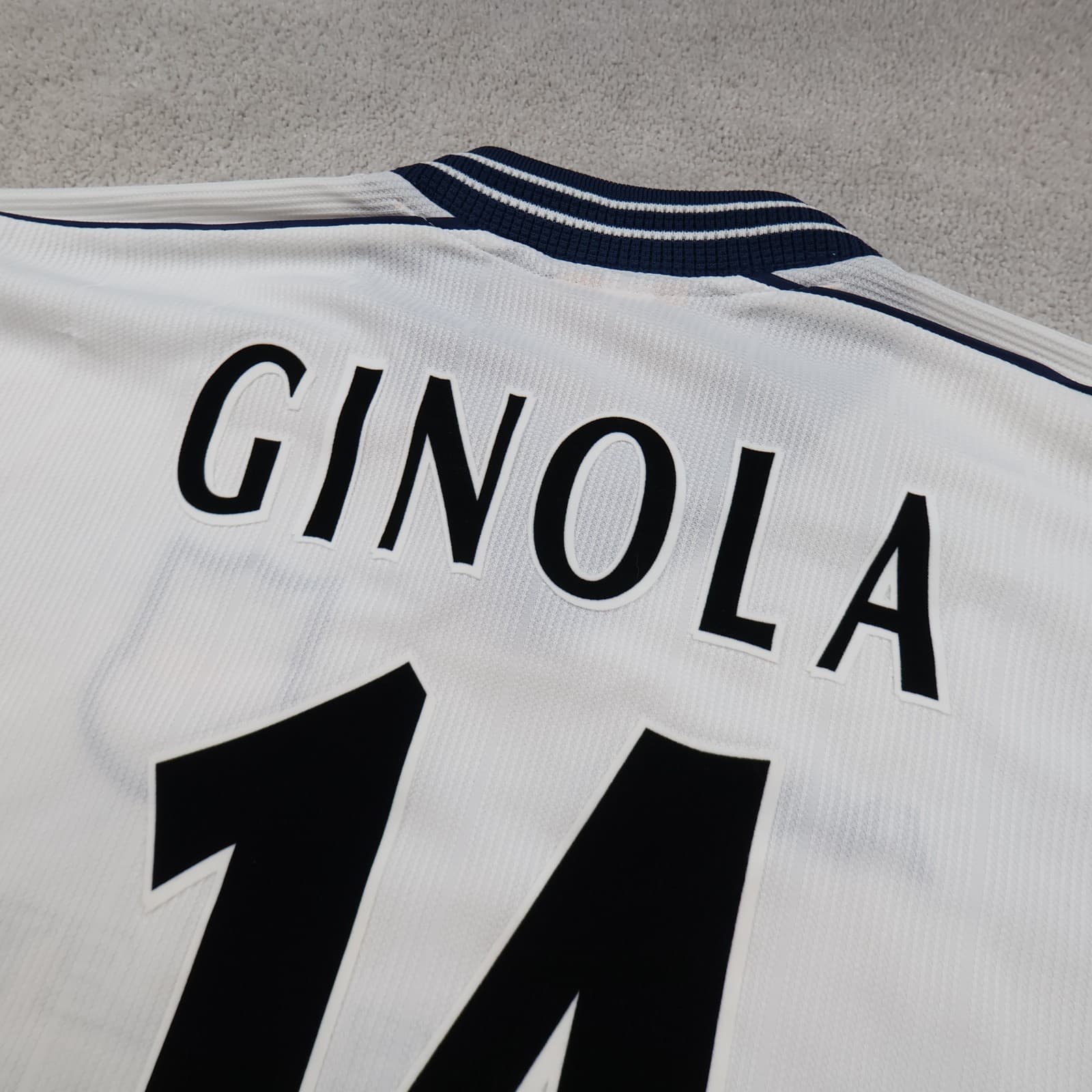 Vintage Tottenham Hotspur Shirt Extra Large White Home 1997 1999 Jersey Ginola photo 9
