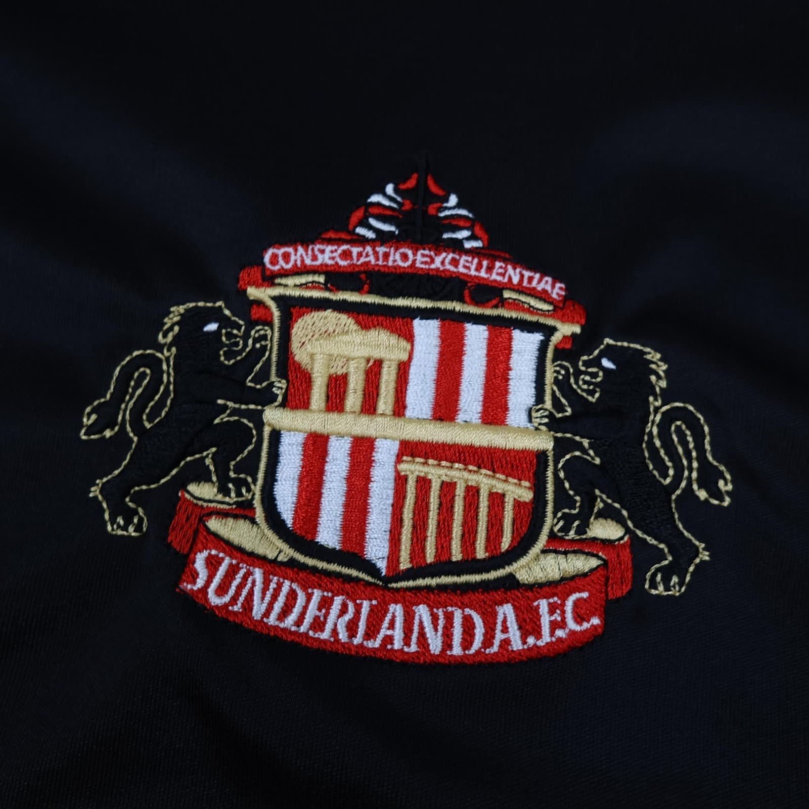 Sunderland Shirt Mens XL Black Away 2005 2006 Lonsdale Reg Vardy Soccer Jersey photo 6