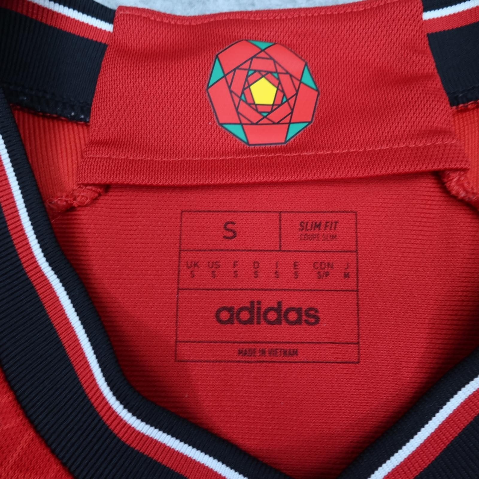 Manchester United Shirt Mens Small Red Home 2023 2024 Football Adidas TeamViewer photo 5