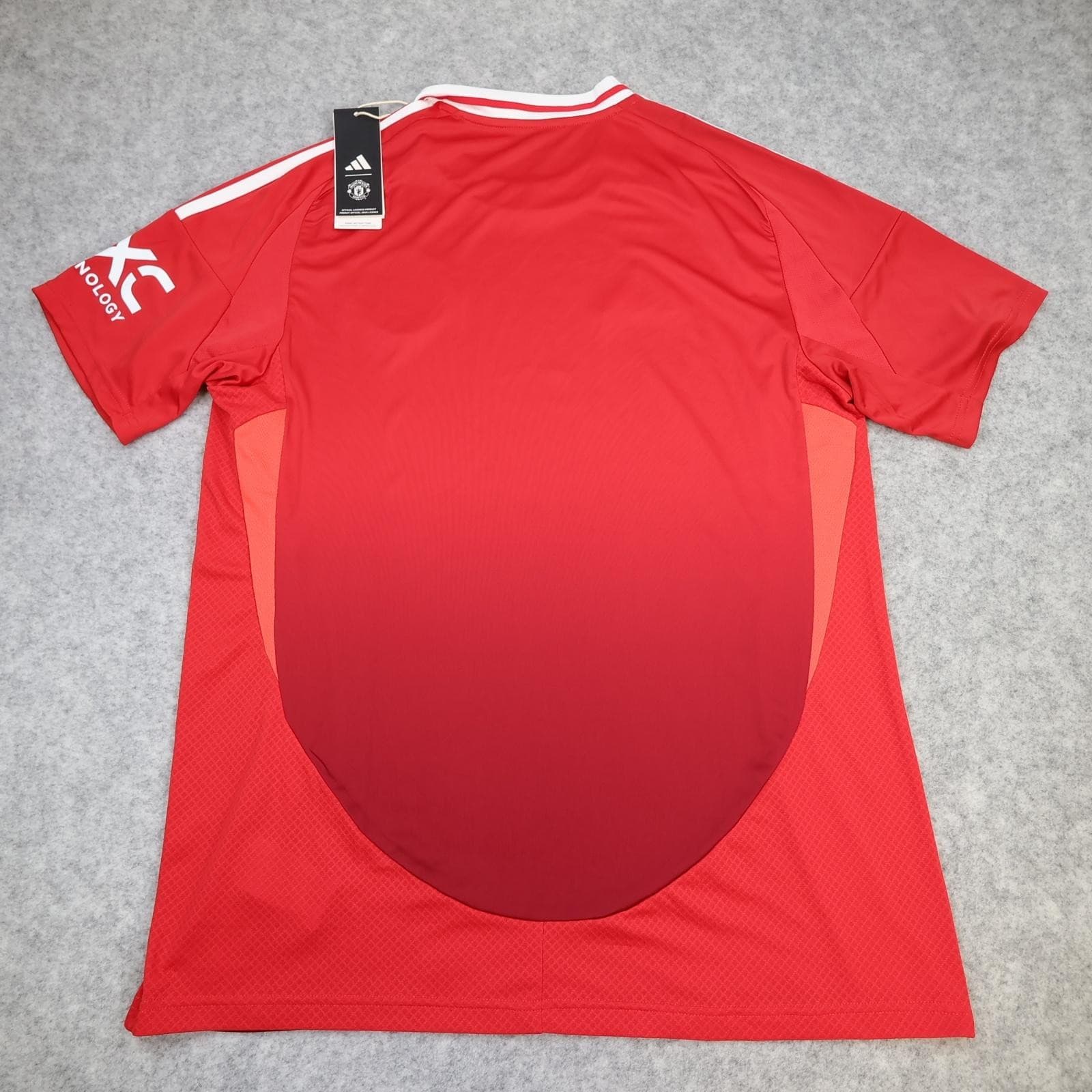Manchester United Shirt Mens Large Red Home 2024 2025 Adidas Snapdragon Jersey photo 2