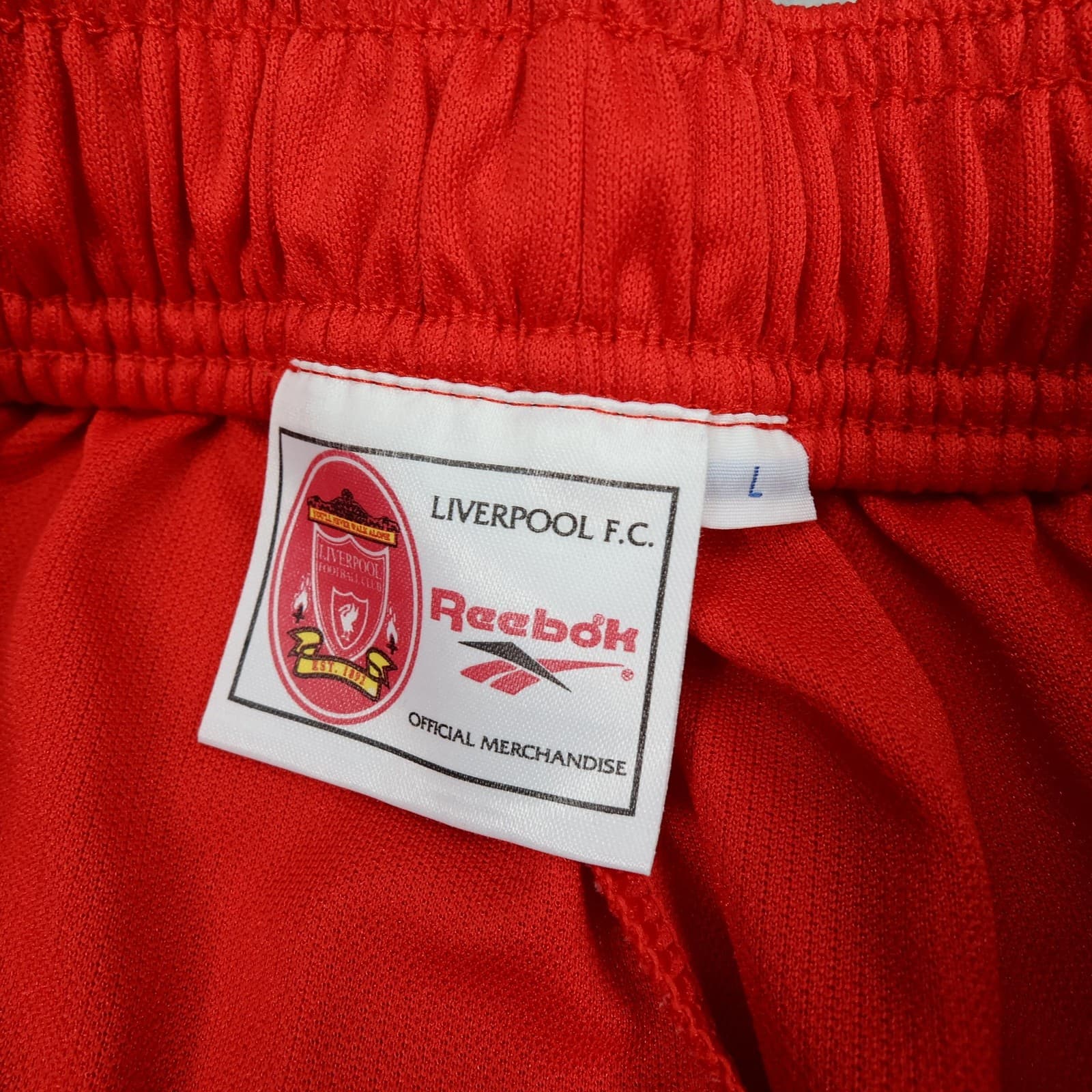 Vintage Liverpool Shorts Mens Large Red 1996 1998 Football Reebok Soccer UK photo 11