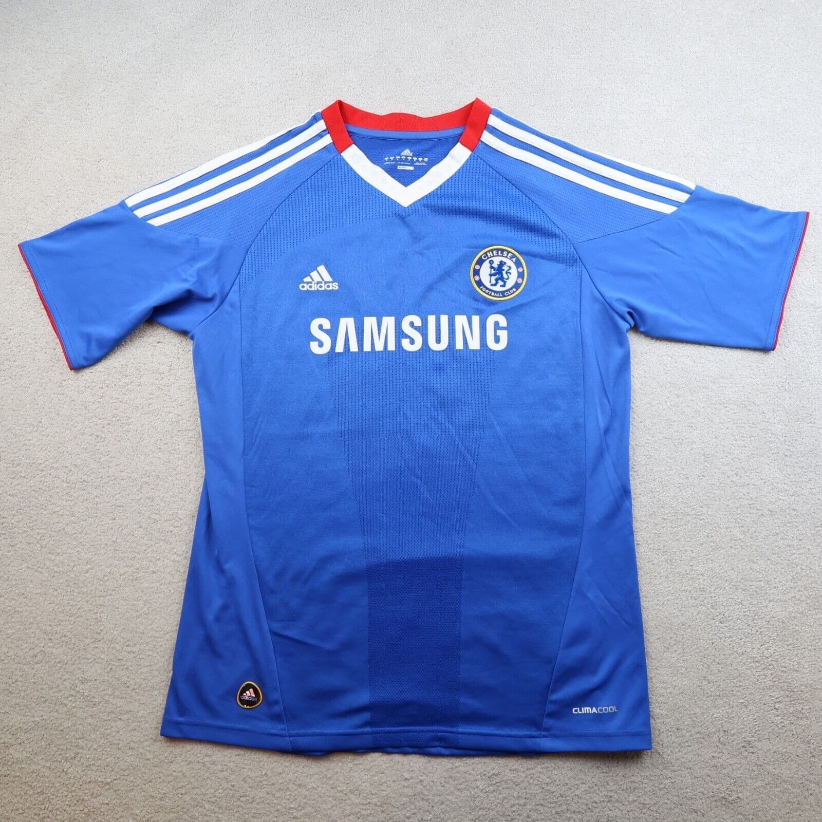 Chelsea Shirt Medium Blue Home Kit 2010 2011 Soccer Jersey Didier Drogba 11 photo 2