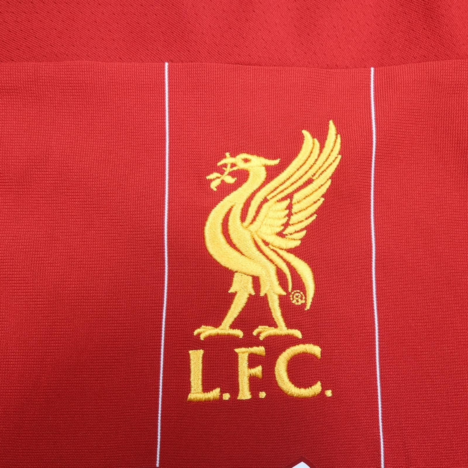 Liverpool Shirt Mens Large Red Home 2019 Football New Balance Standard Chartered photo 4