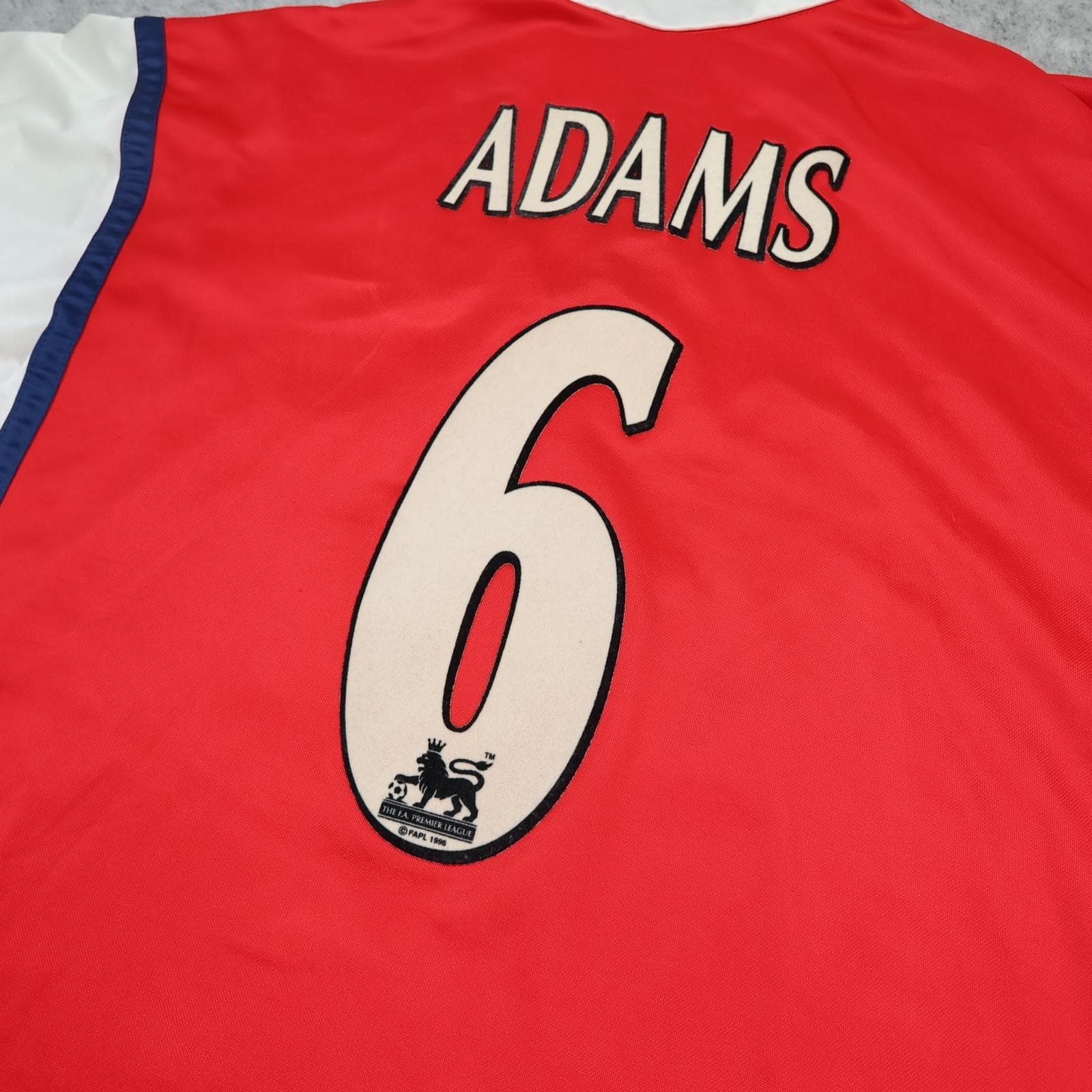 Vintage Arsenal Shirt Mens XL Red Home 1998 1999 Nike JVC Adams 6 Soccer Jersey photo 10