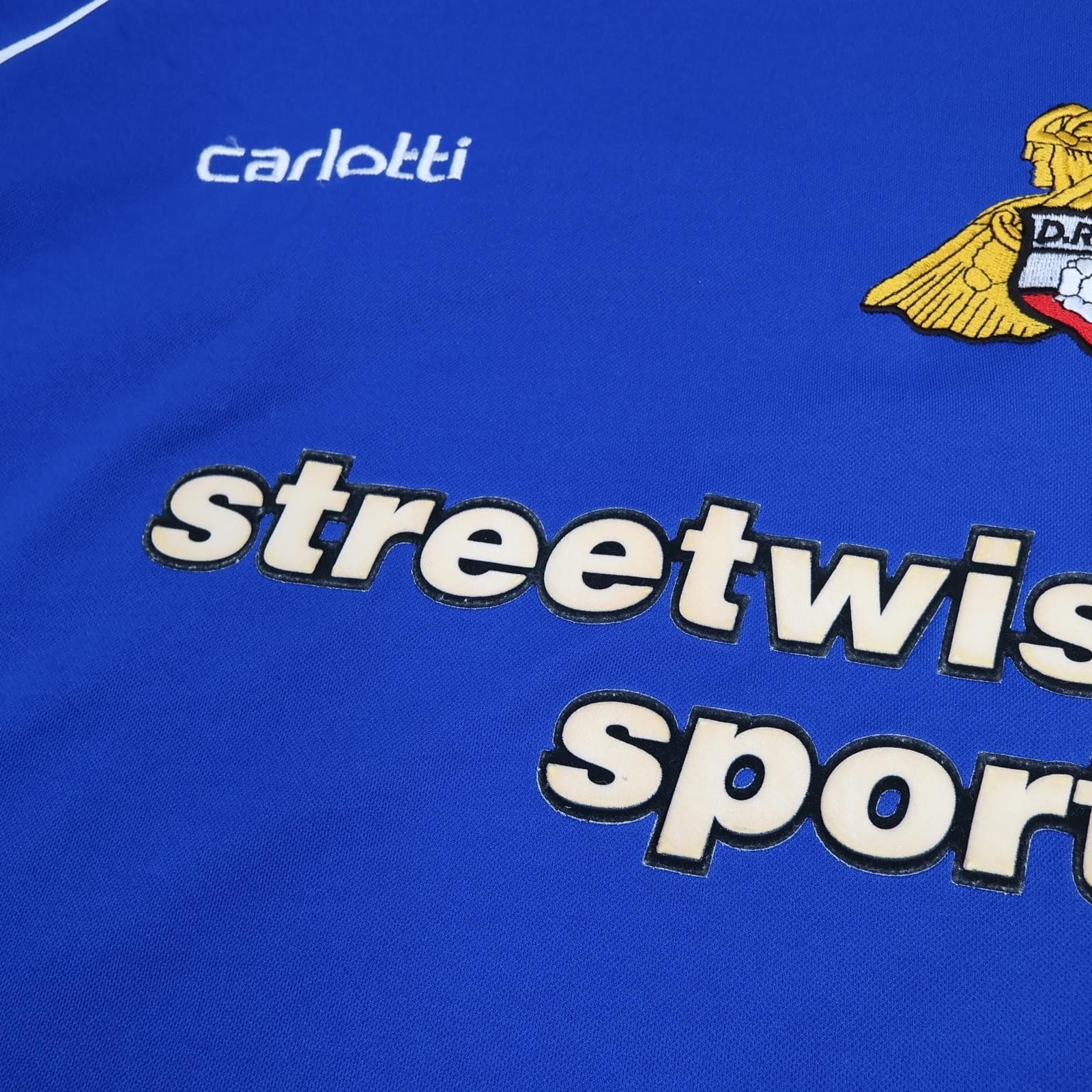 Doncaster Rovers Shirt Mens 3XL Blue Home 2003 2004 Soccer Carlotti Jersey photo 4