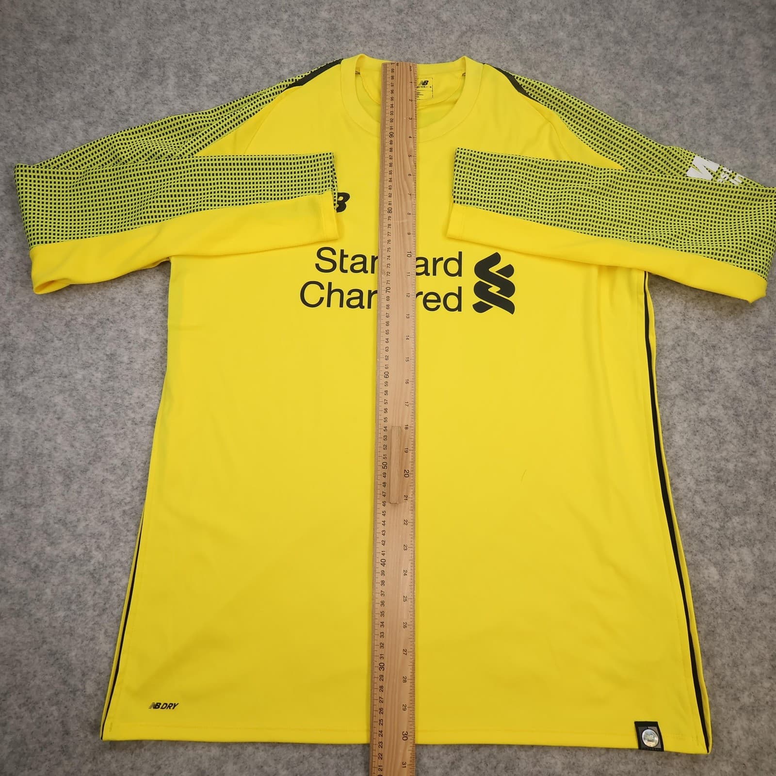 Liverpool Goalkeeper Shirt Mens XL Yellow 2018 2019 New Balance Becker 13 Jersey photo 12