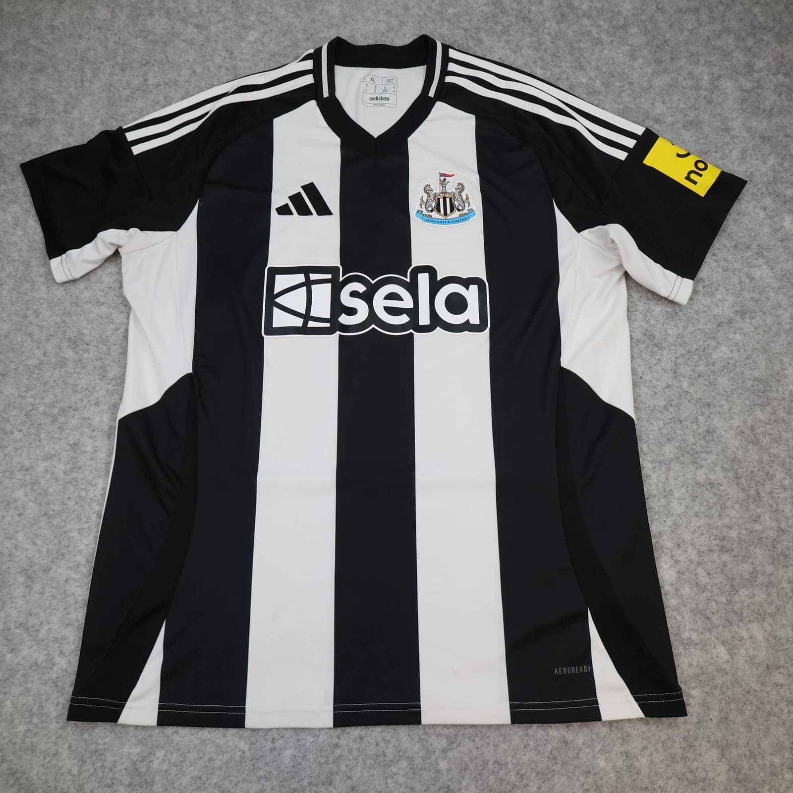 Newcastle United Shirt Mens XL Black Home 2024 2025 Football Adidas Sela Jersey