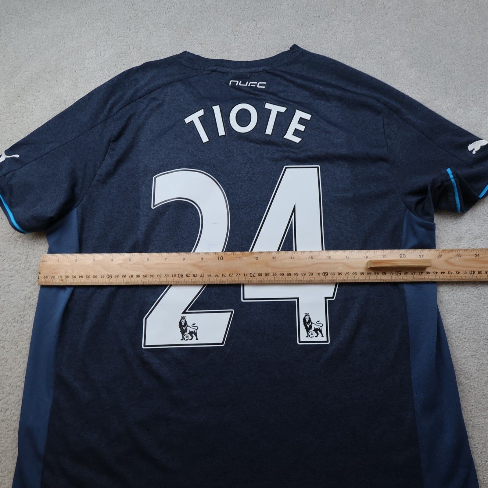 Newcastle United Shirt Large Black Away Kit 2013 2014 Puma Jersey Cheick Tioté photo 10