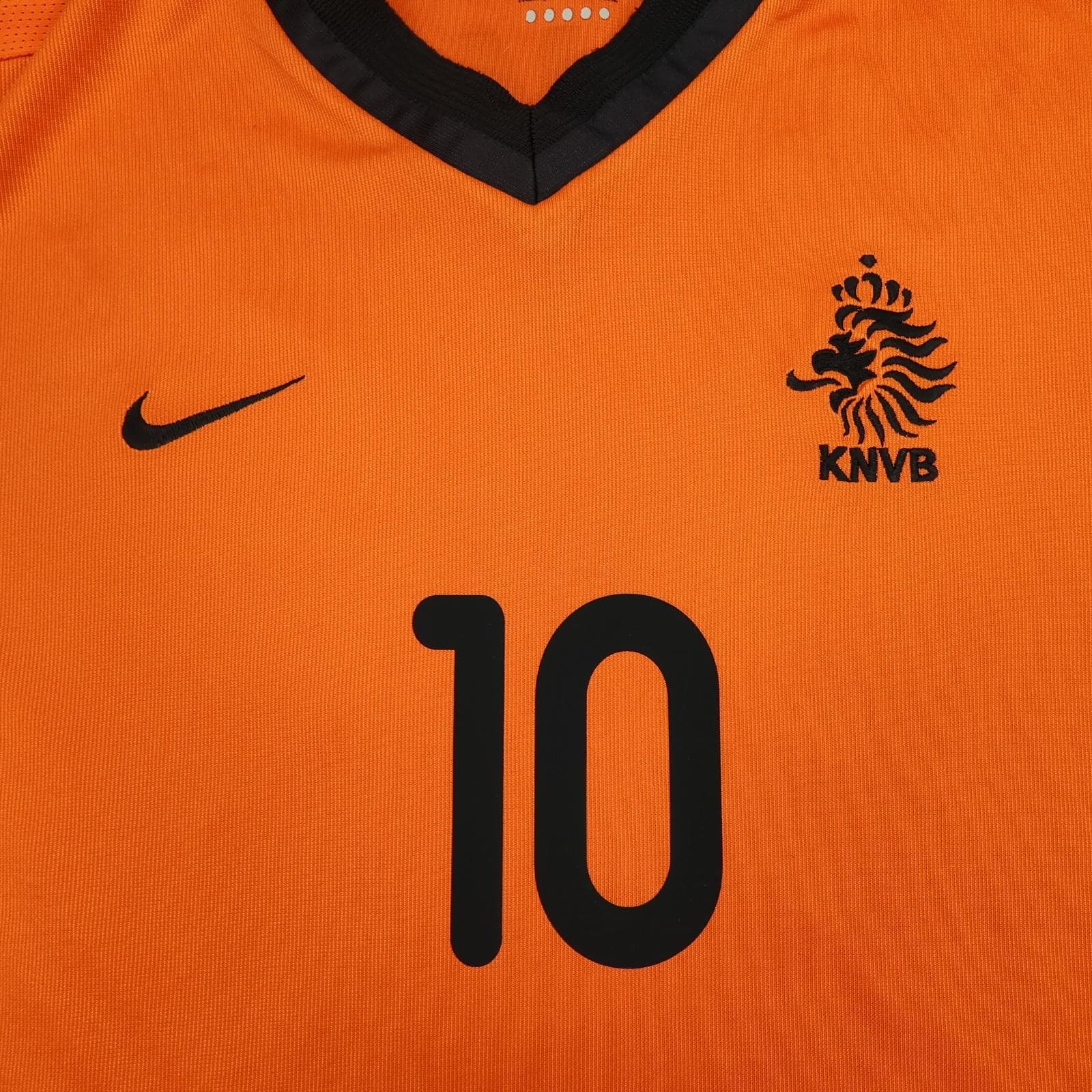 Vintage Netherlands KNVB Home Shirt Mens Large Orange 2000 2002 Nike Bergkamp 10 photo 4