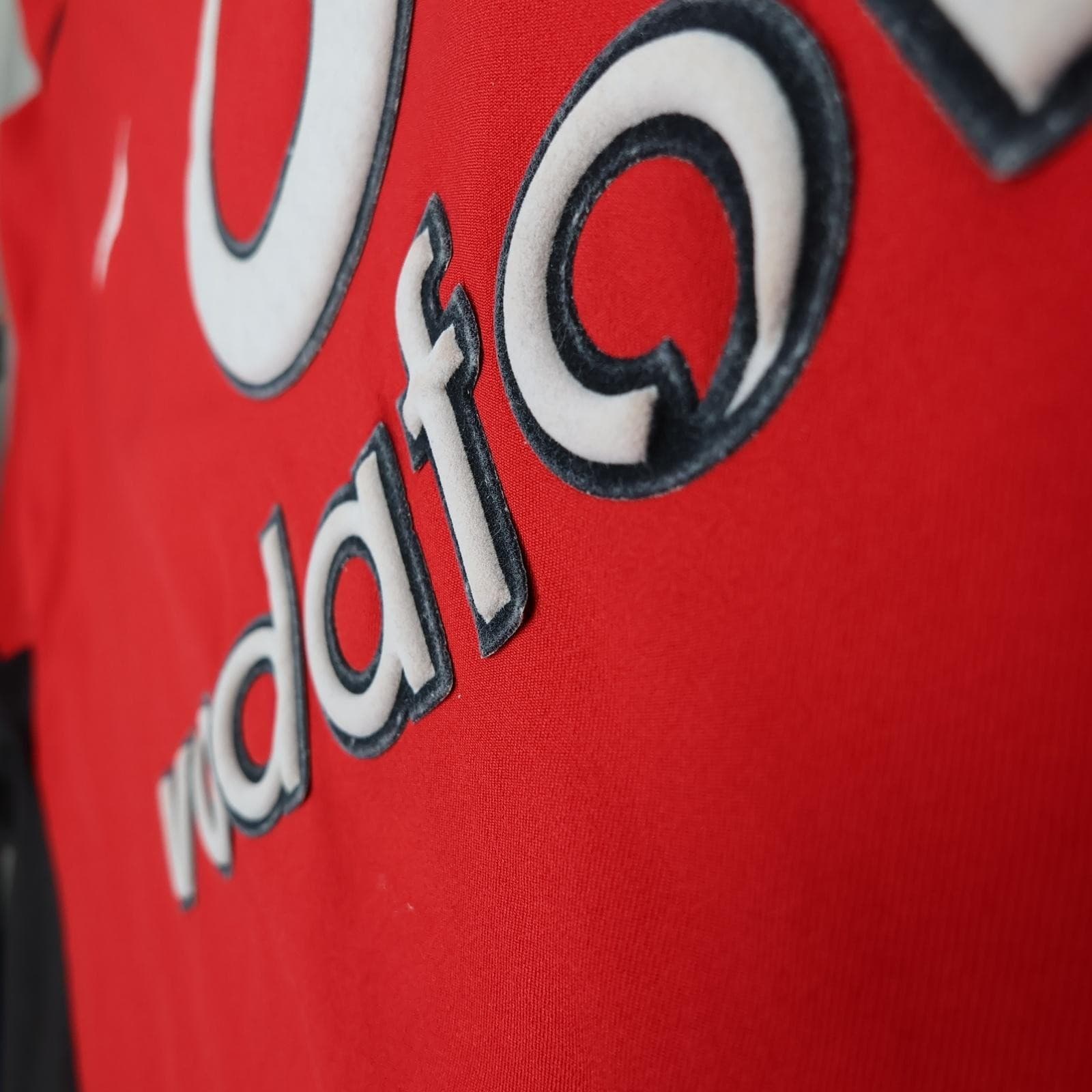 Vintage Manchester United Shirt Mens XL Red Home 2002 2004 Nike Vodafone Jersey photo 8