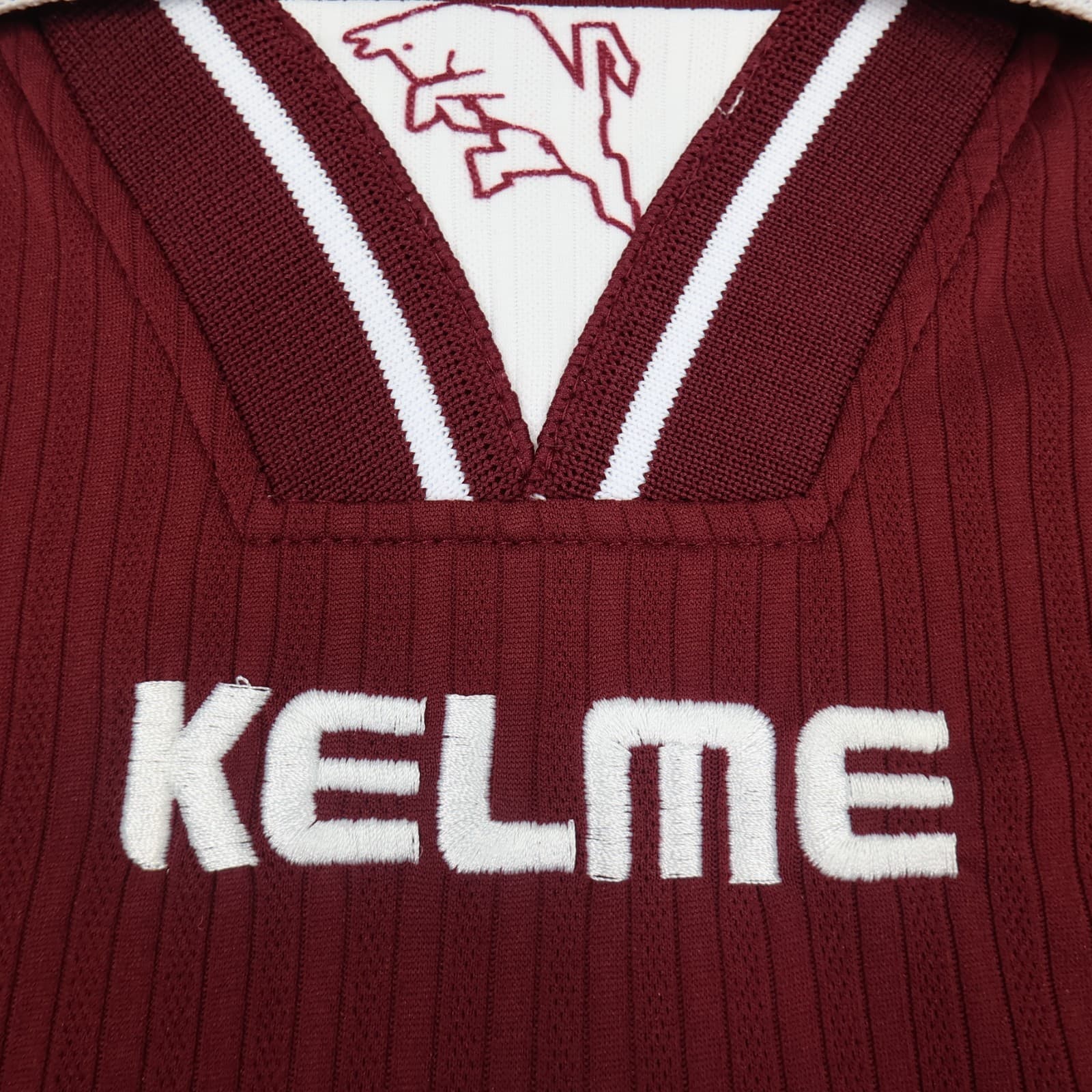 Vintage Torino Shirt Extra Large Burgundy Shirt 1999 2000 Kelme Football Jersey photo 5