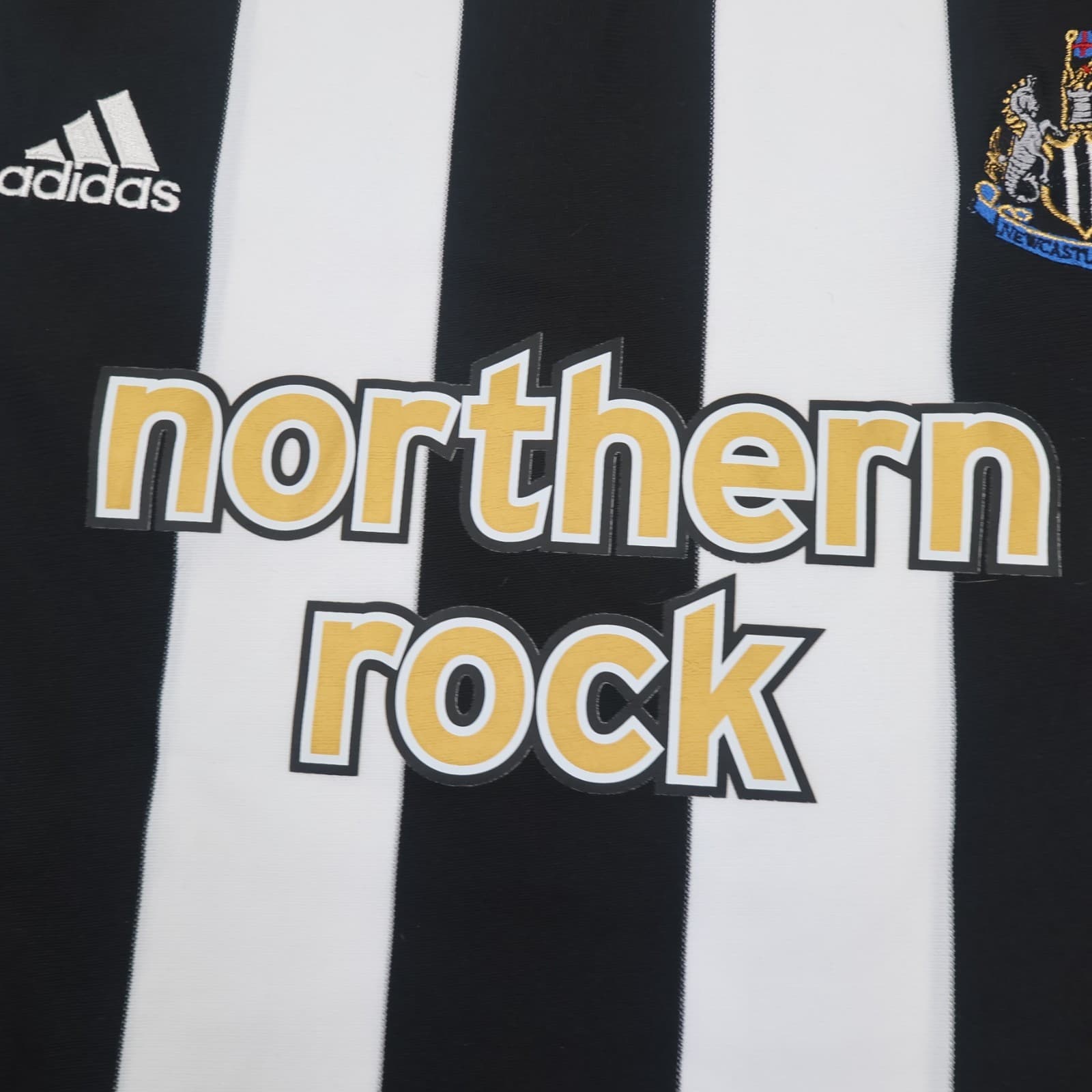 Newcastle United Shirt Medium Black Home Kit 2005 2007 Adidas Soccer Jersey photo 8