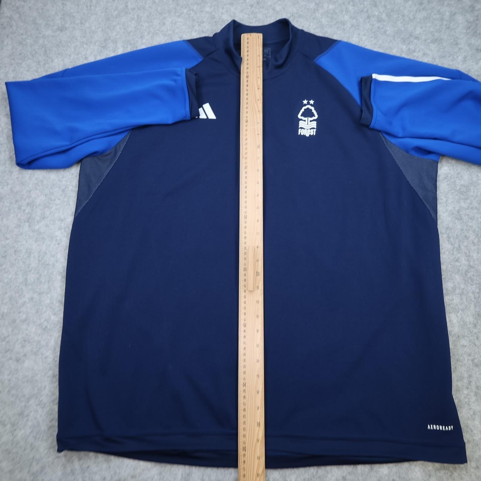 Nottingham Forest Training Top Mens 3XL Navy Football Adidas Aeroready 1/4 Zip photo 10