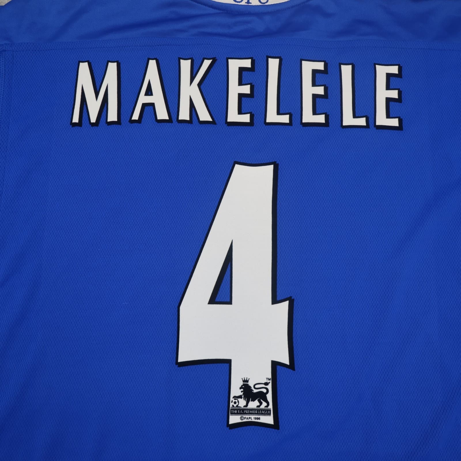 Vintage Chelsea Shirt Extra Large Blue Home Kit 2003 2005 Jersey Claude Makelele photo 3