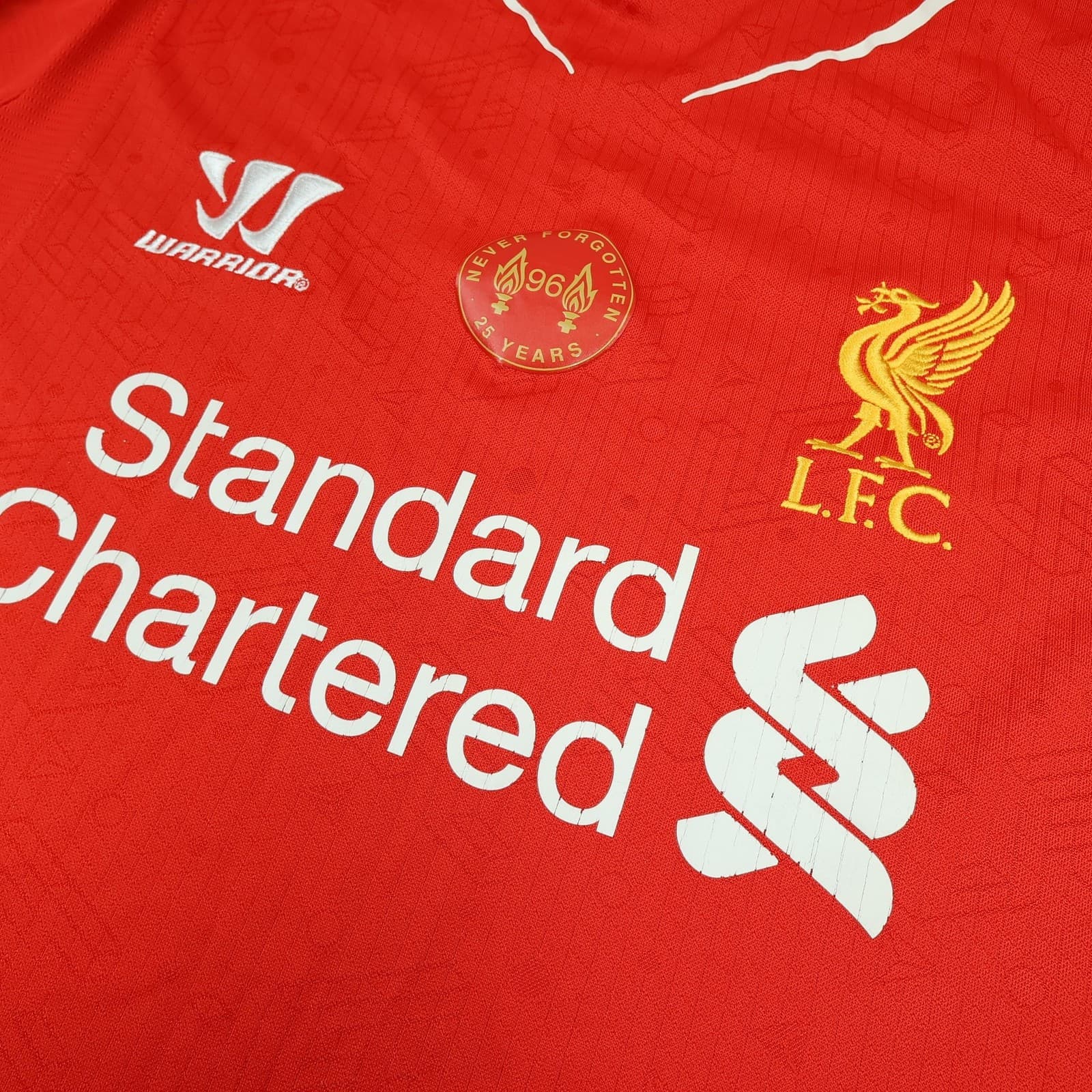 Liverpool Shirt Mens Large Red Home 2014 2015 Football Warrior Soccer Jersey photo 7