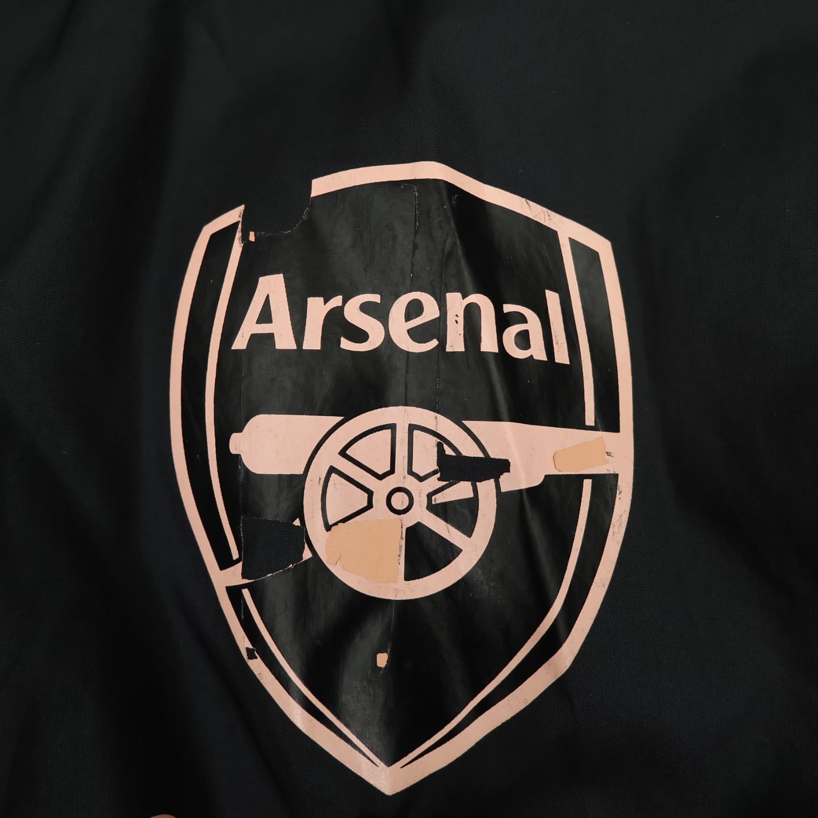 Arsenal Jacket Large Black Winter Adidas Padded Long Bench Coat 2020 2021 photo 5