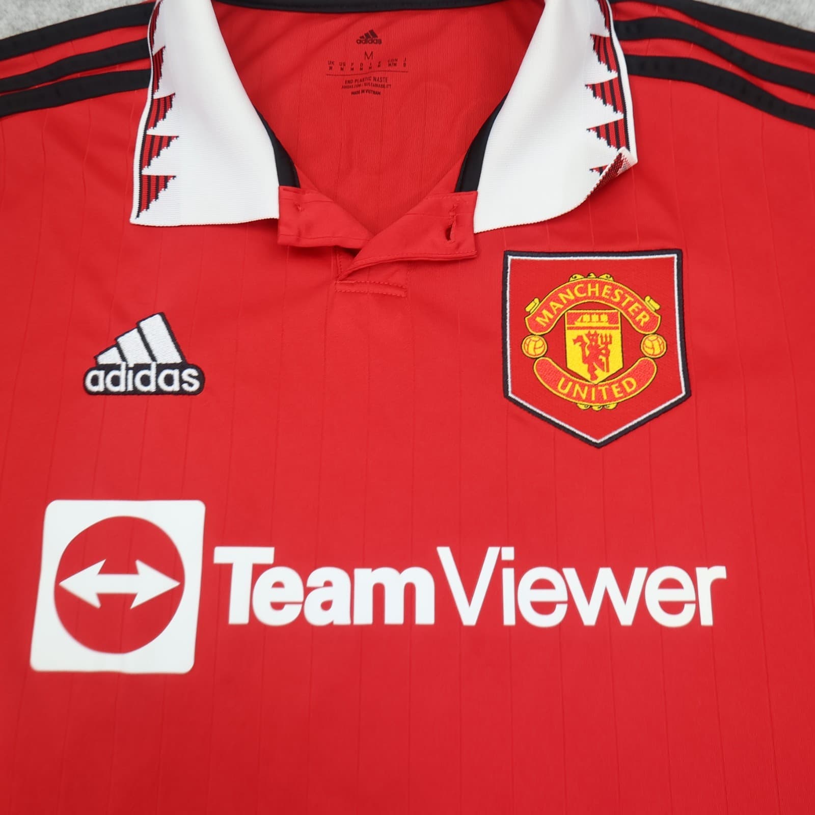 Manchester United Shirt Medium Red Home Kit 2022 2023 Adidas Jersey Garnacho photo 3