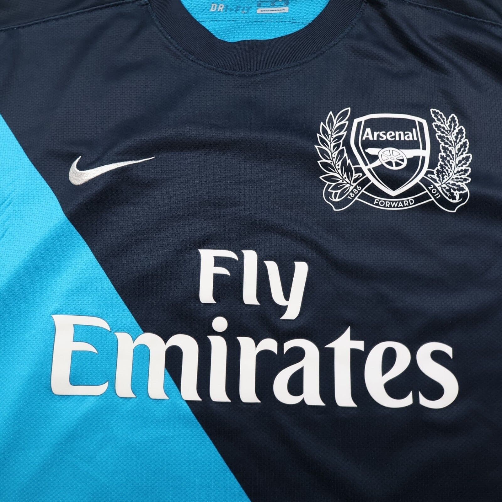 Arsenal Shirt Extra Large Blue Away Kit 2011 2012 Nike Football Jersey Henry 12 photo 3