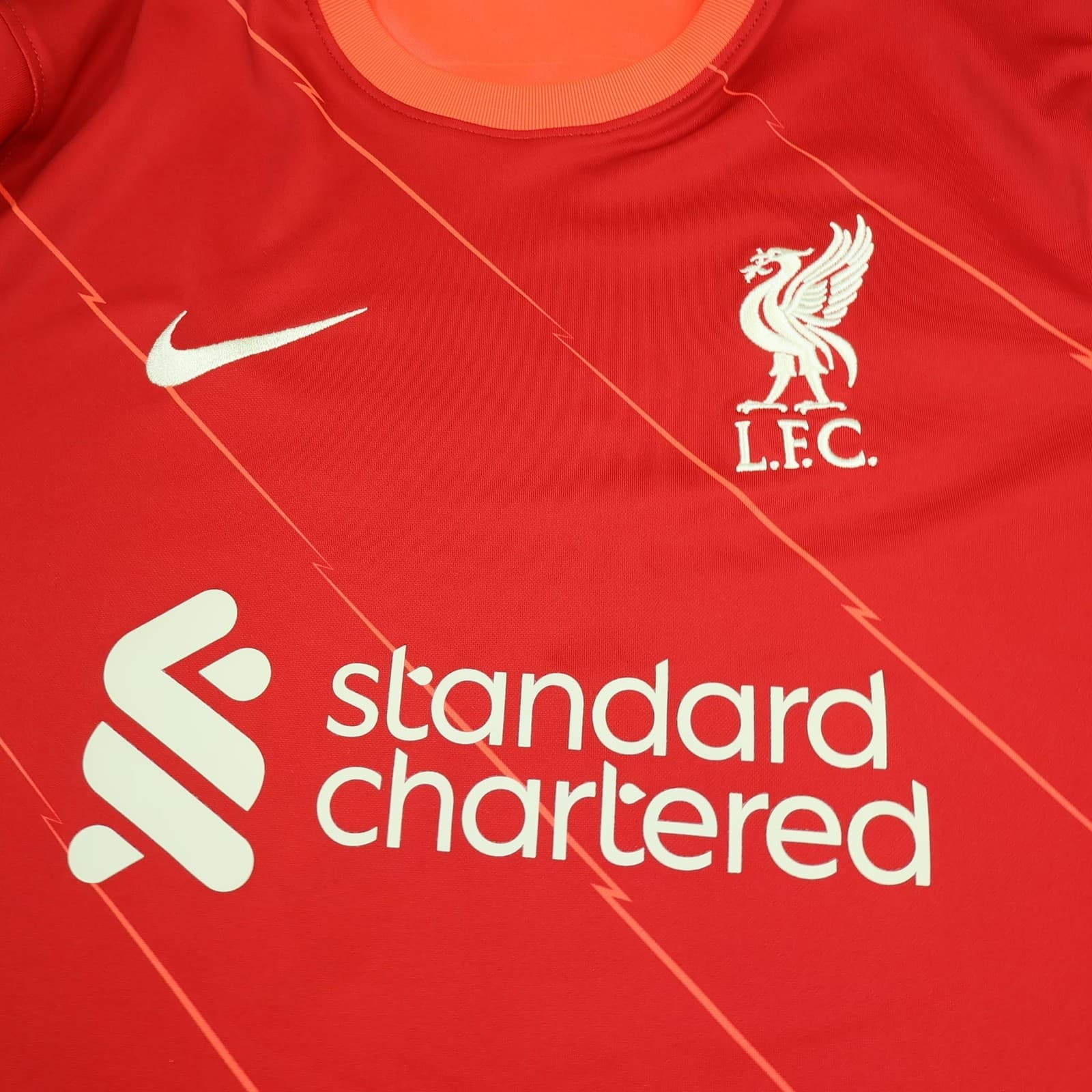Liverpool Shirt Mens Medium Red Home 2021 2022 Football Nike Soccer Jersey photo 3