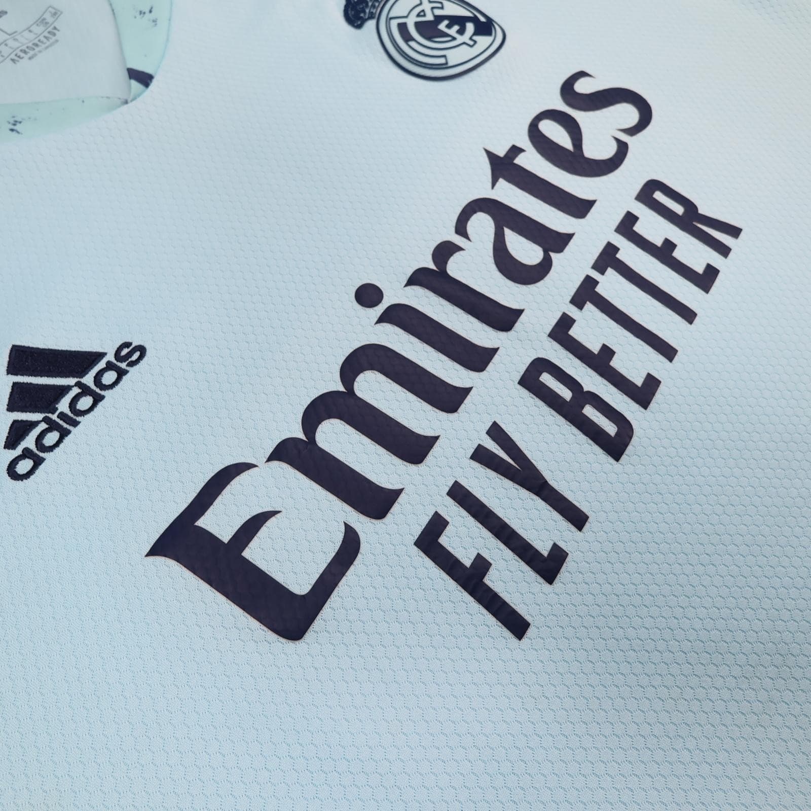 Real Madrid Goalkeeper Shirt Mens Large Blue 2020 2021 Football Adidas Emirates photo 7