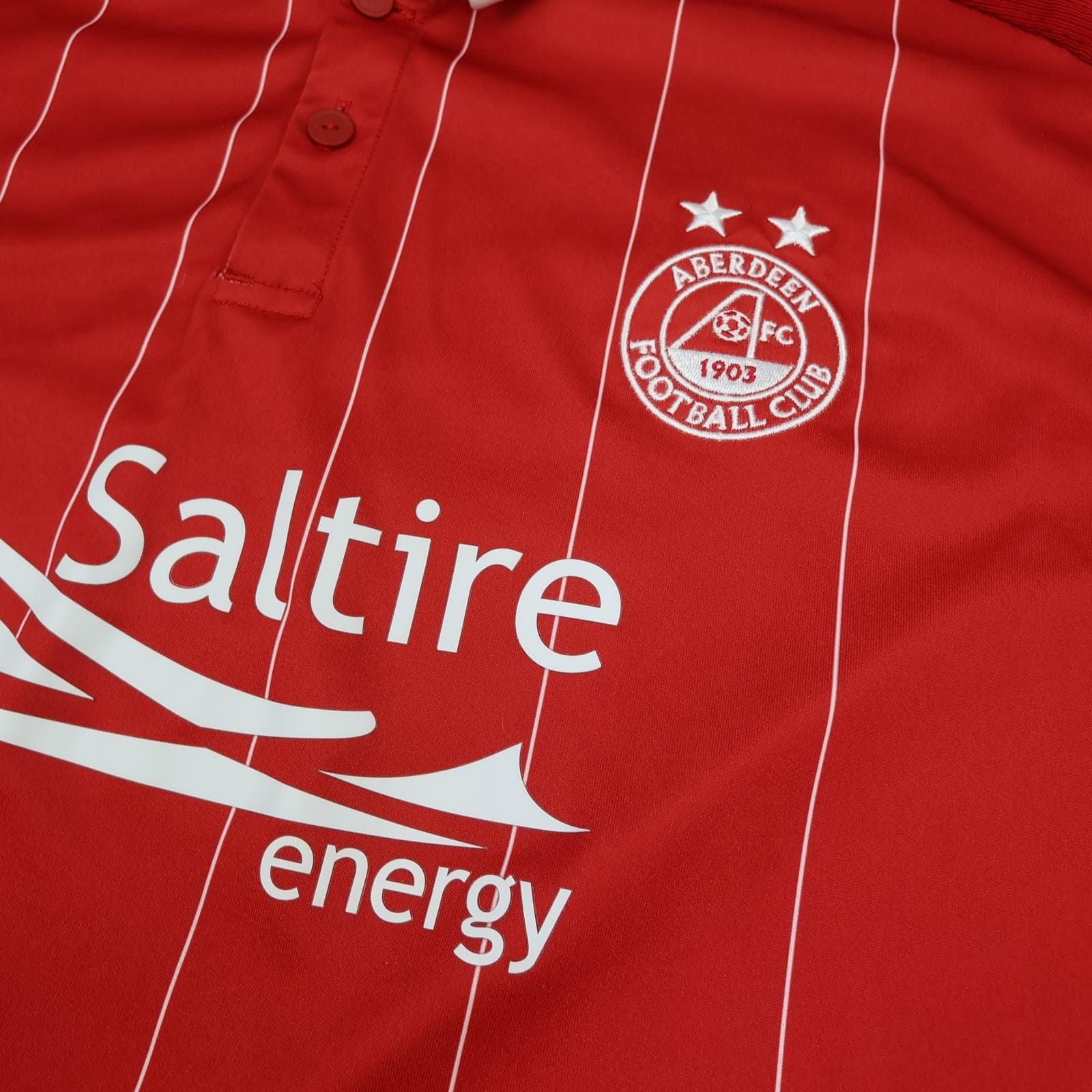 Aberdeen FC Shirt Mens 3XL Red Home SPFL 2016 2017 Adidas Saltire Soccer Jersey photo 5