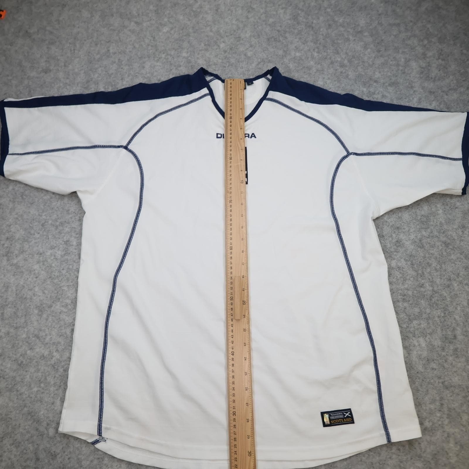 Scotland Away Shirt Mens XL White Short Sleeve 2003 2005 Diadora Jersey photo 9
