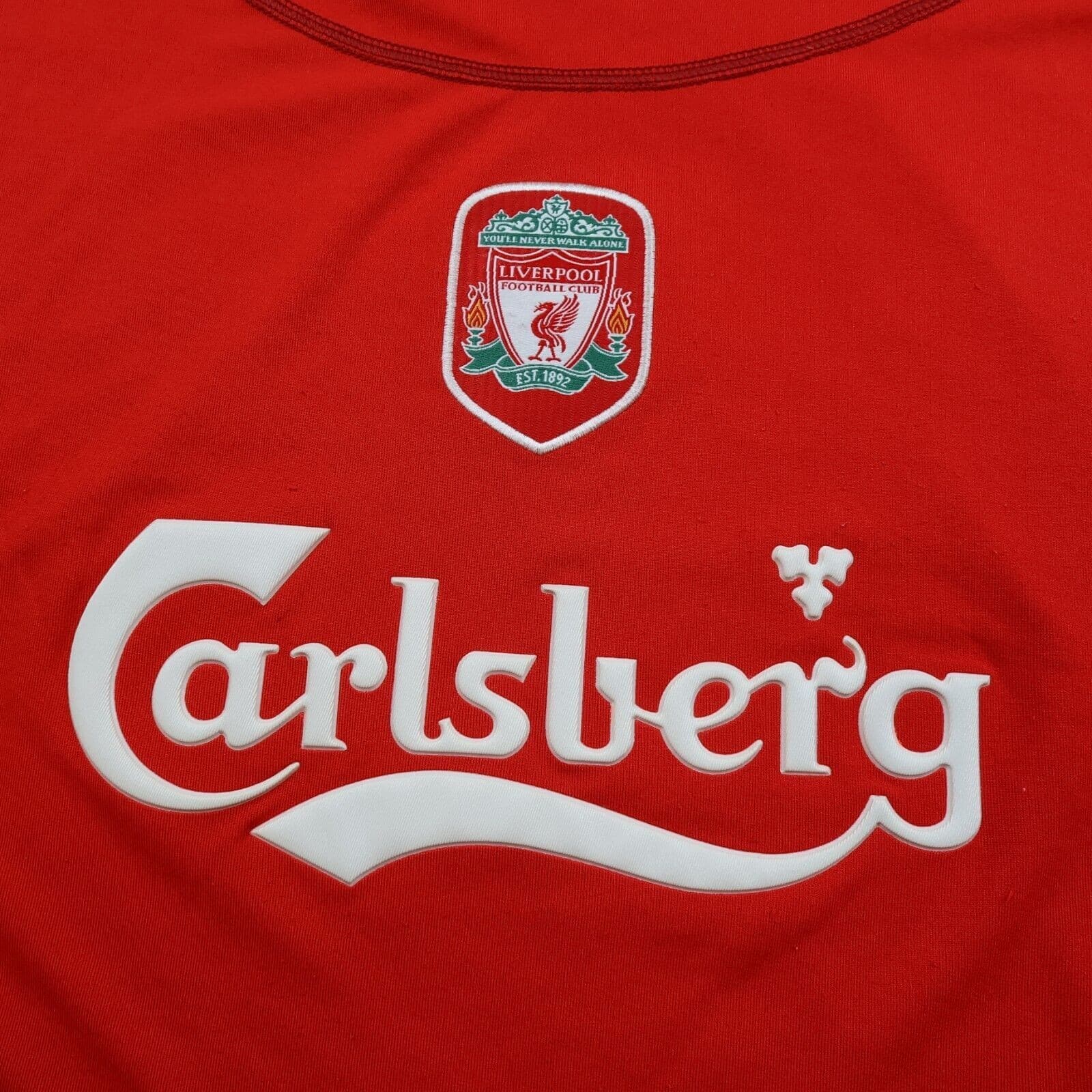 Vintage Liverpool Shirt 2XL Red Home Kit 2002 2004 Reebok Jersey 46/48 Gerrard photo 3
