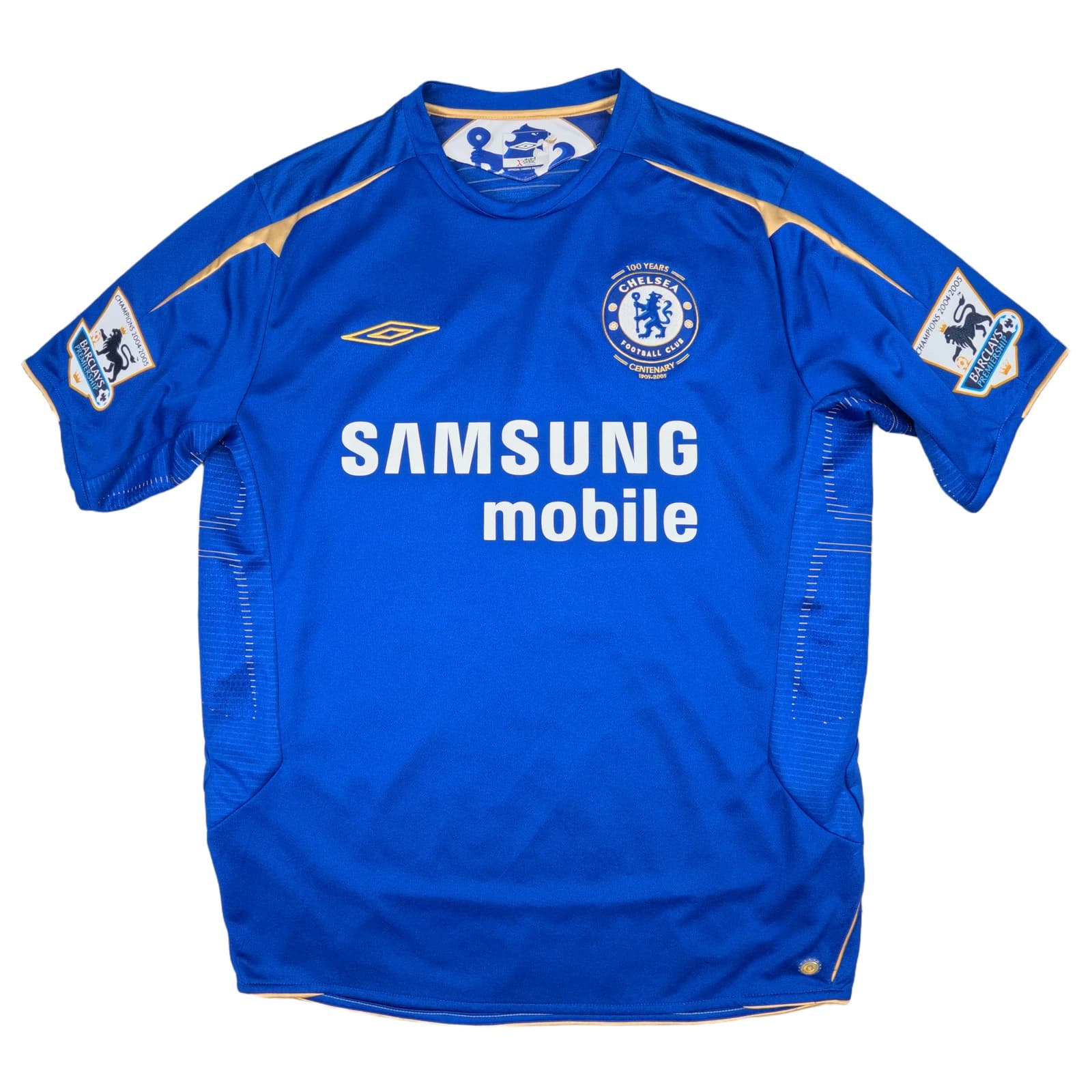 Chelsea Football Shirt Large Blue Home 2005 2006 Umbro Frank Lampard 8 Centenary photo 2