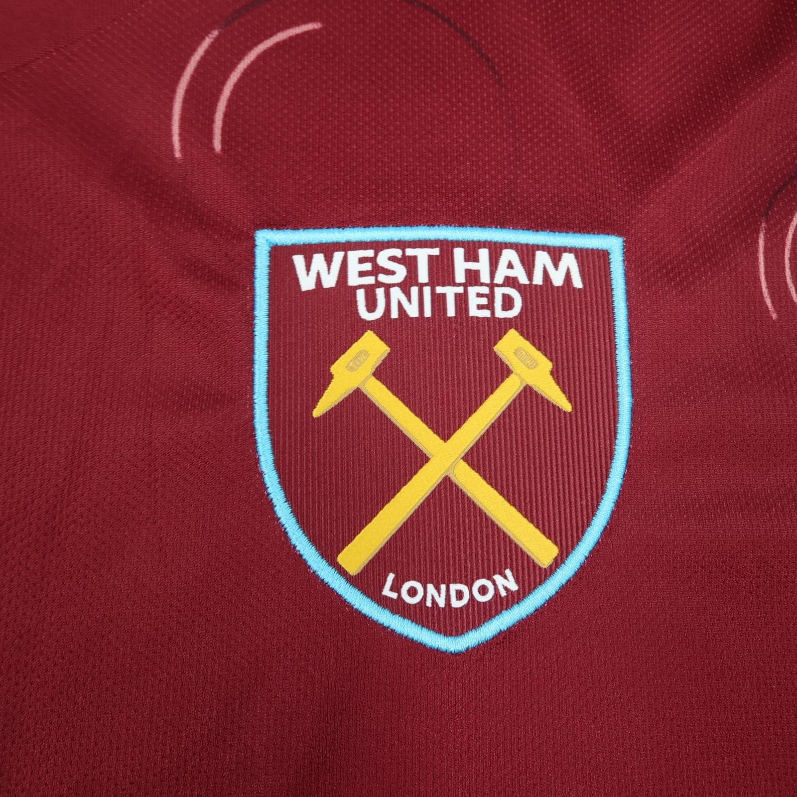 West Ham United Shirt Mens Large Red Home EPL 2023 2024 Umbro Betway Jersey photo 4