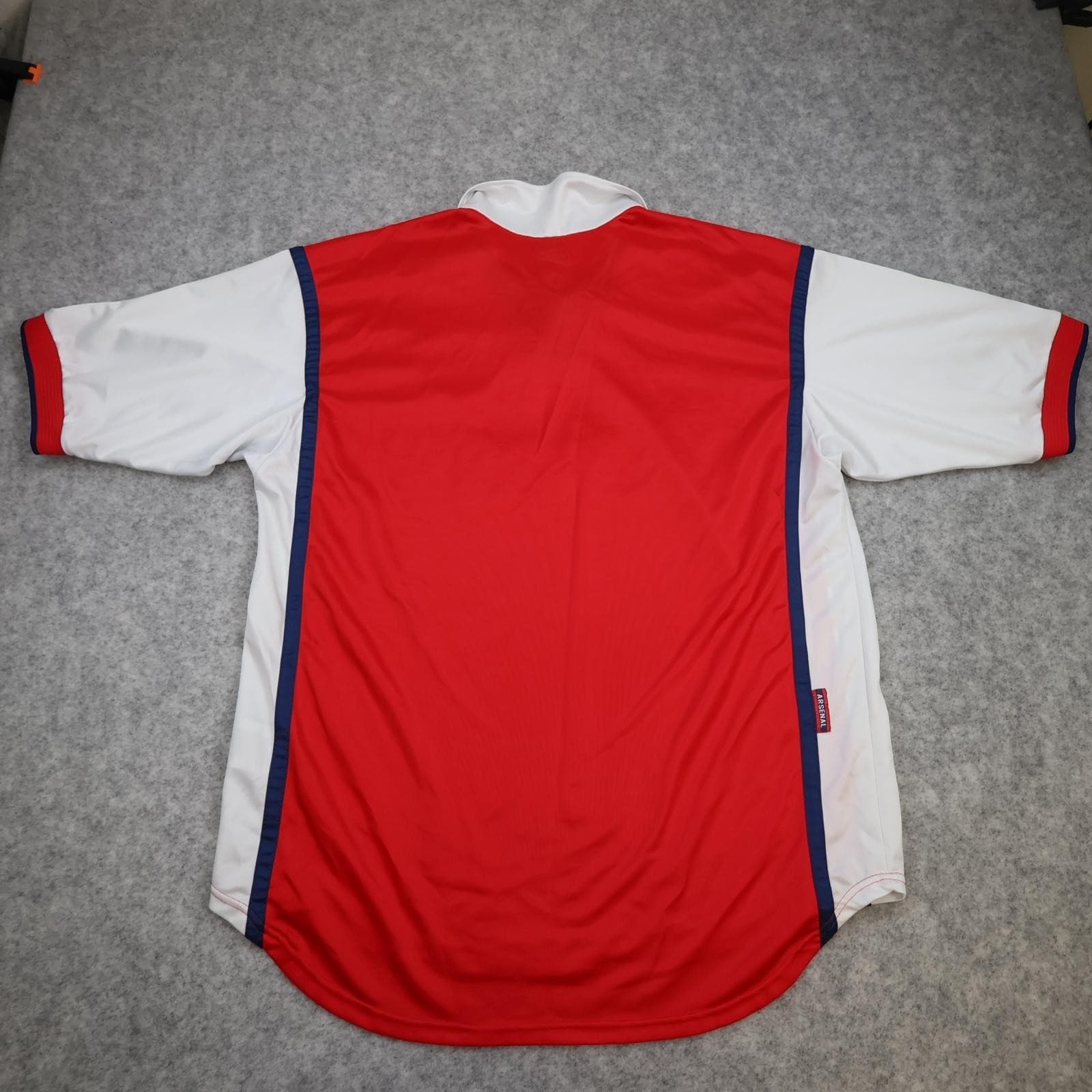Vintage Arsenal Shirt Mens Large Red Home 1998 1999 Nike JVC Football Jersey photo 2