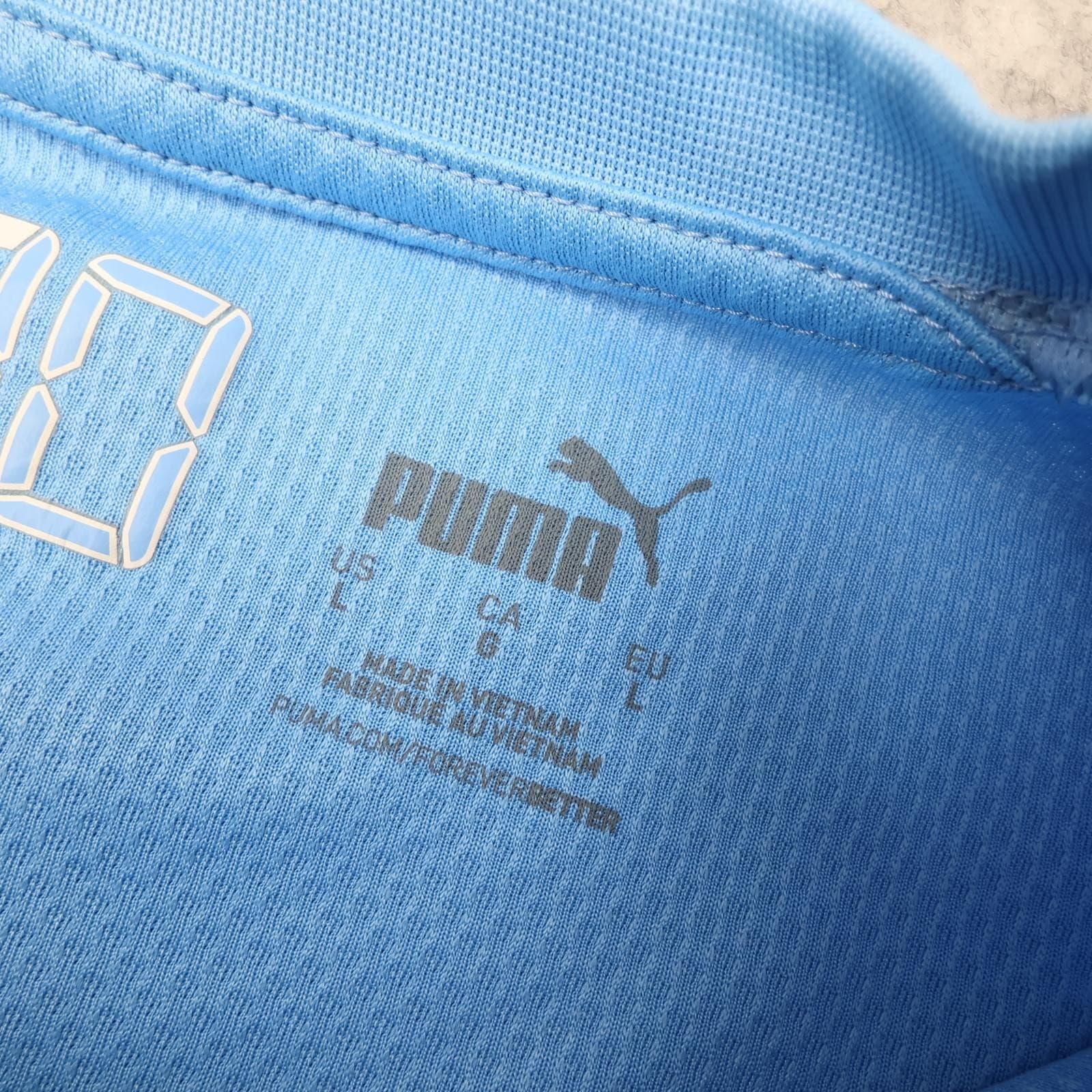 Manchester City Shirt Mens Large Blue Home 2021 2022 Puma Etihad Airways photo 7