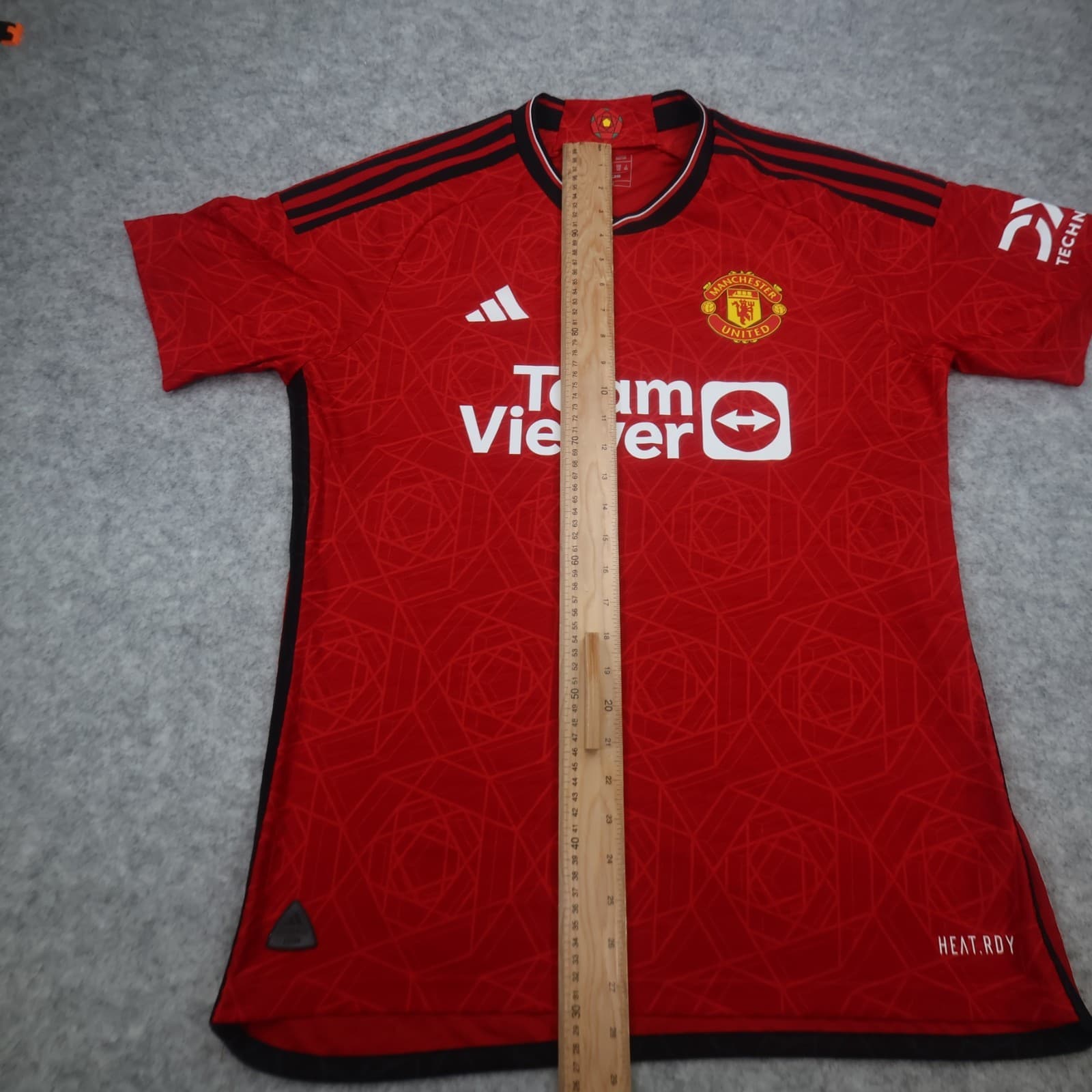 Manchester United Shirt Large Red Home Kit 2023 2024 Adidas Jersey Heat Ready photo 14