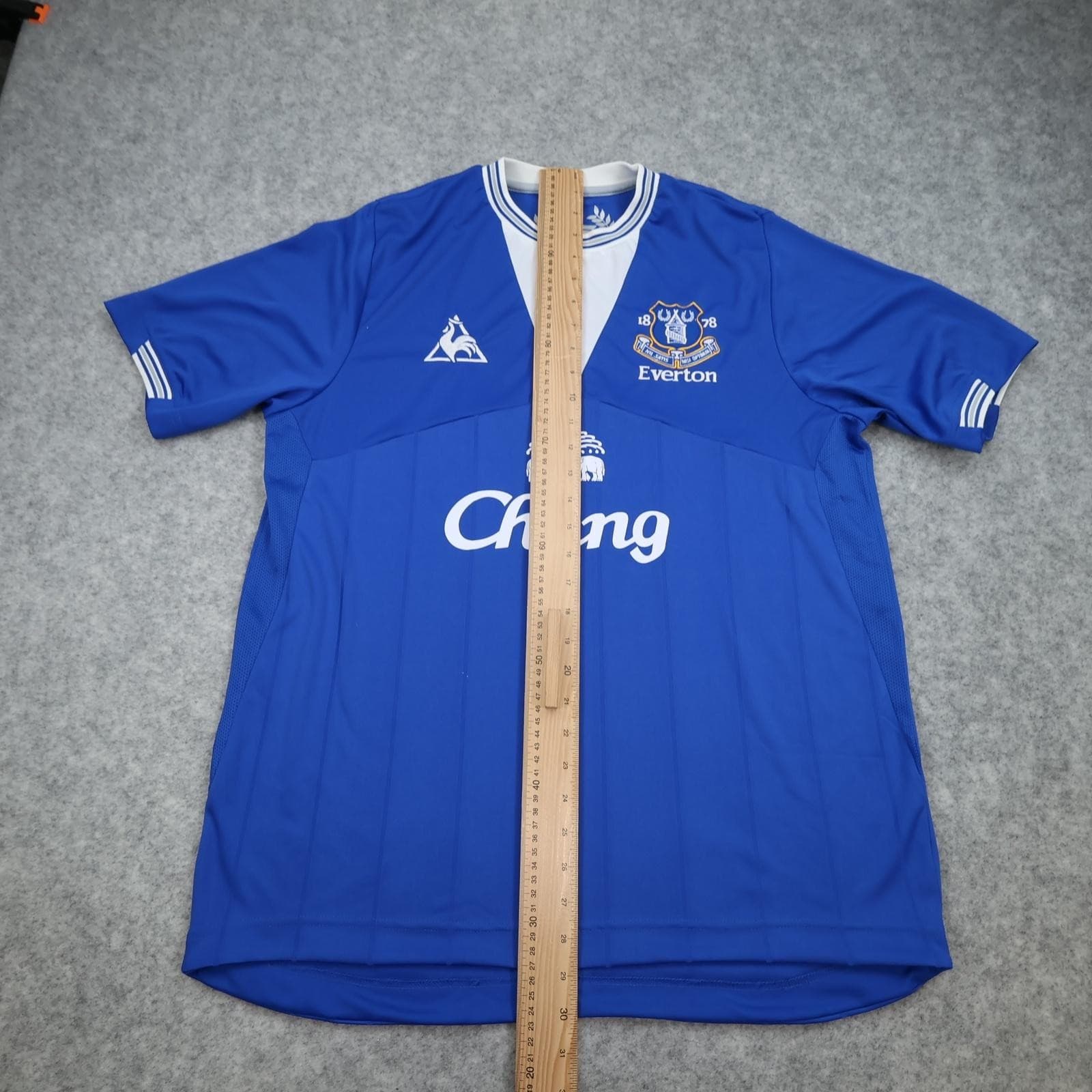 Everton Shirt Mens Large Blue Home Kit 2009 2010 Football Le Coq Sportif Chang photo 11