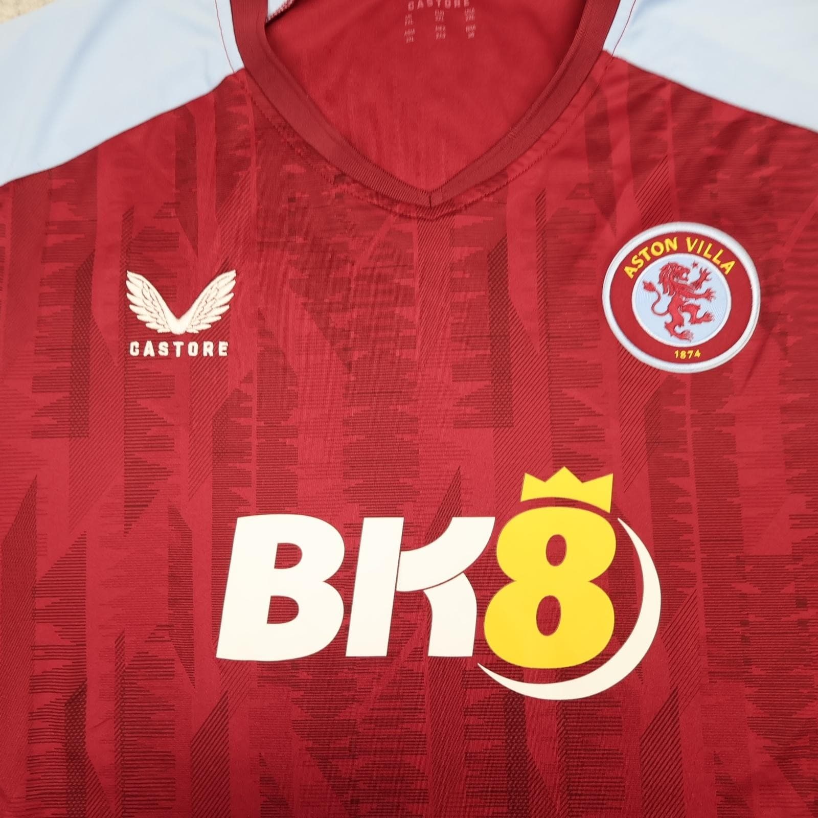 Aston Villa Shirt Mens 2XL Red Home 2023 2024 EPL Football Castore BK8 Jersey photo 2