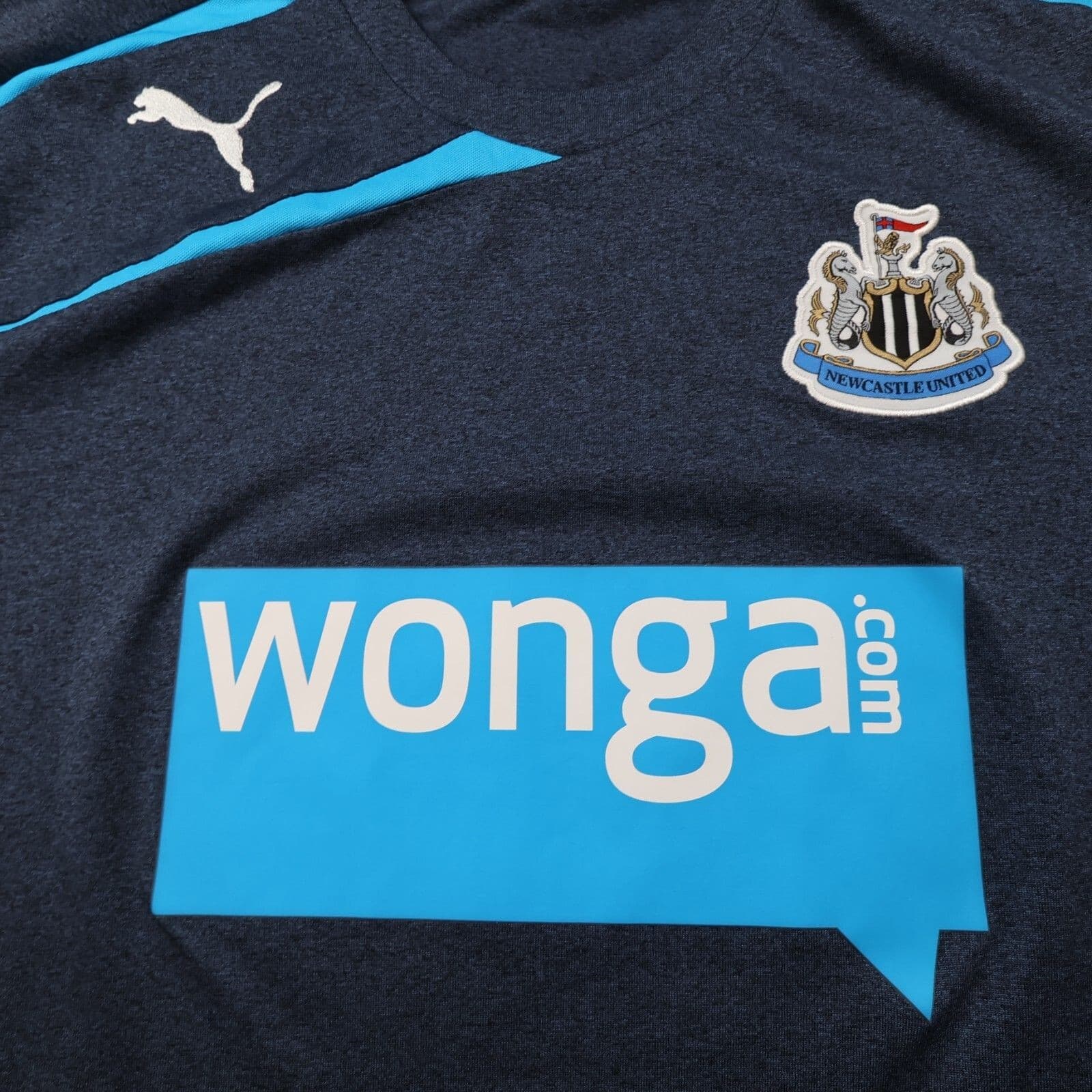 Newcastle United Shirt Large Black Away Kit 2013 2014 Puma Jersey Cheick Tioté photo 3