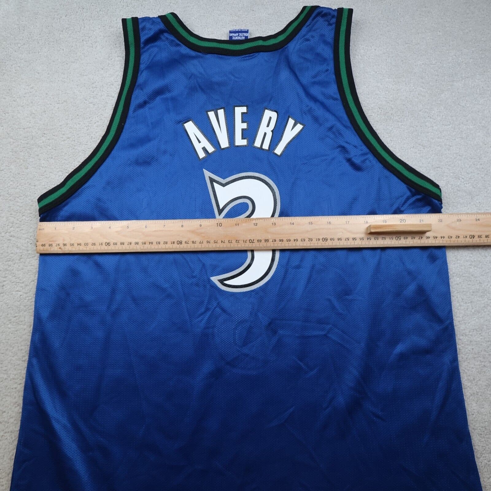 Vintage Minnesota Timberwolves Jersey Large Champion 90s NBA Will Avery 44 photo 8