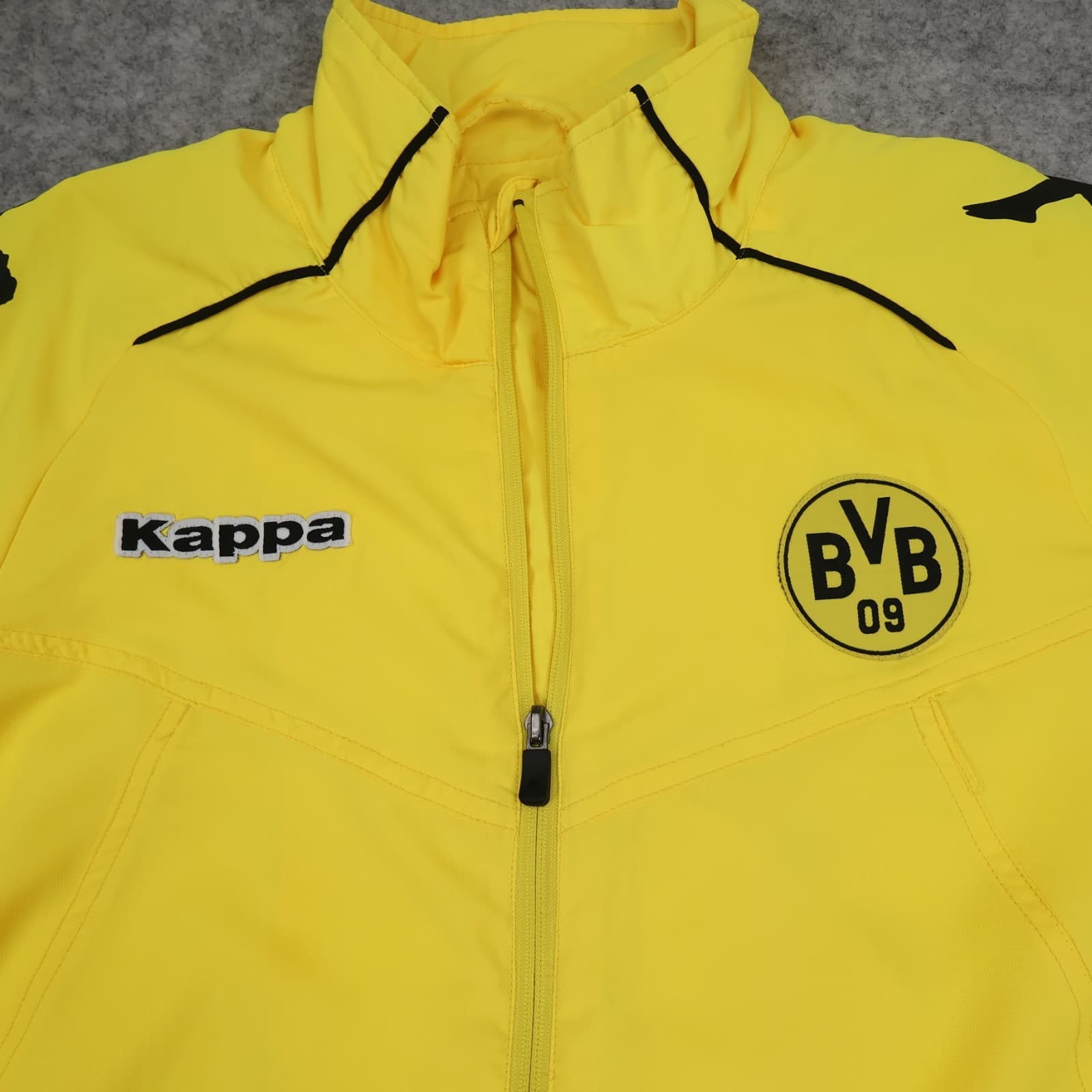 Borussia Dortmund Jacket Large Yellow Kappa Track 2010 2011 Zipped photo 5