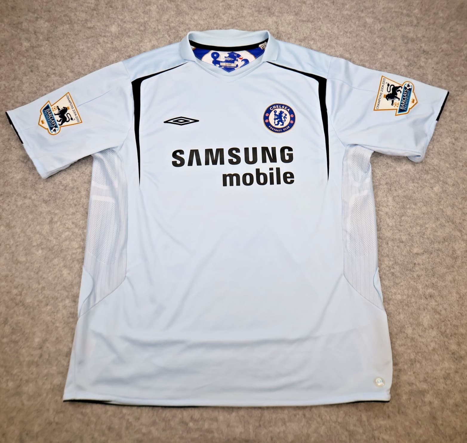Chelsea Shirt 2XL Blue Away Kit 2005 2006 Umbro Soccer Jersey Frank Lampard