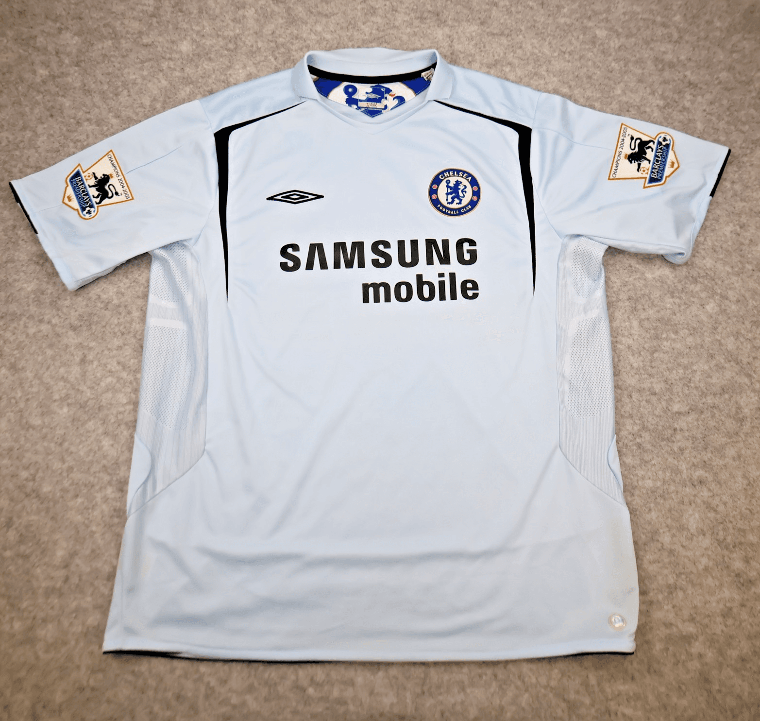 Chelsea Shirt 2XL Blue Away Kit 2005 2006 Umbro Soccer Jersey Frank Lampard