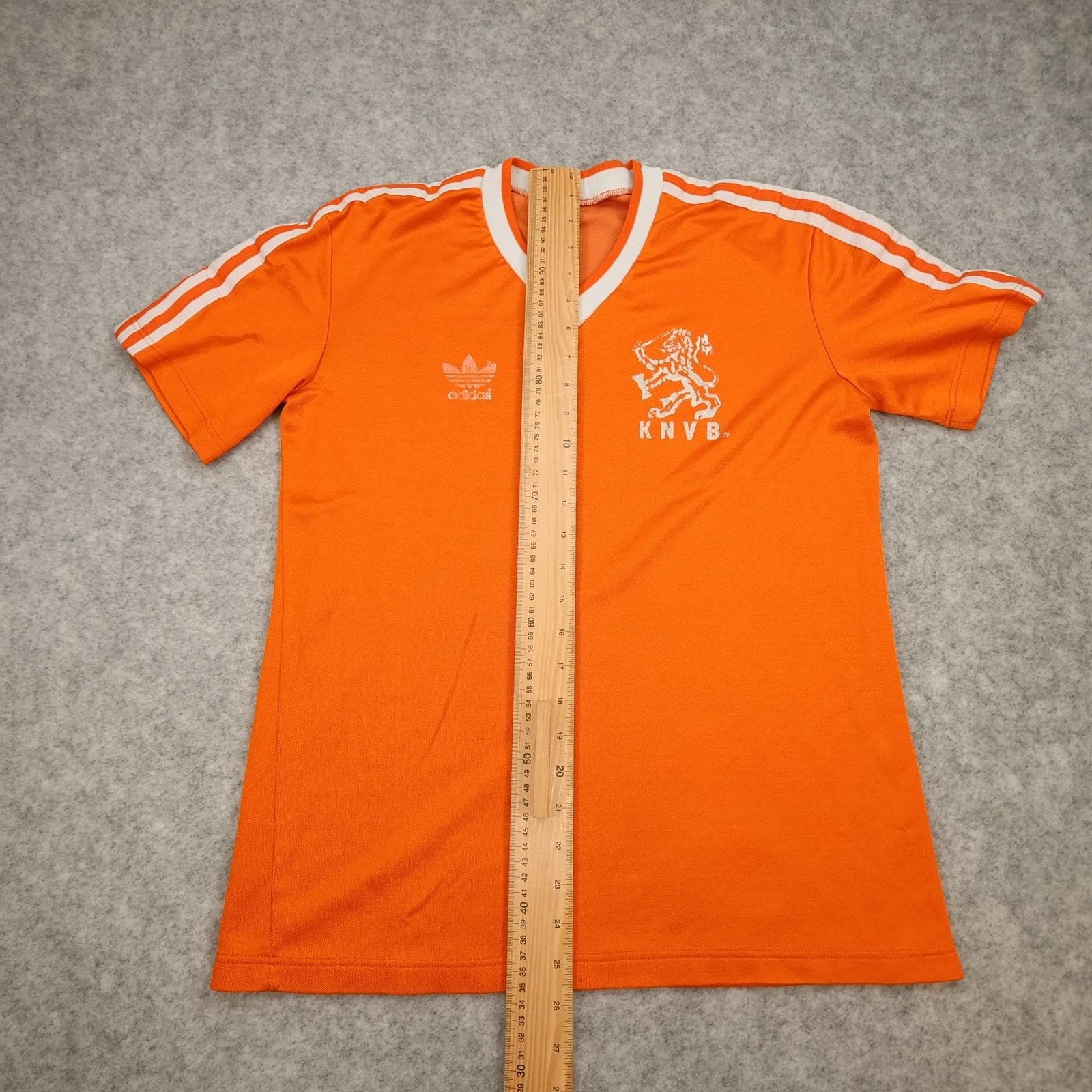 Vintage Netherlands Shirt Mens Small Home Orange Jersey Adidas 1985 1988 KNVB photo 7