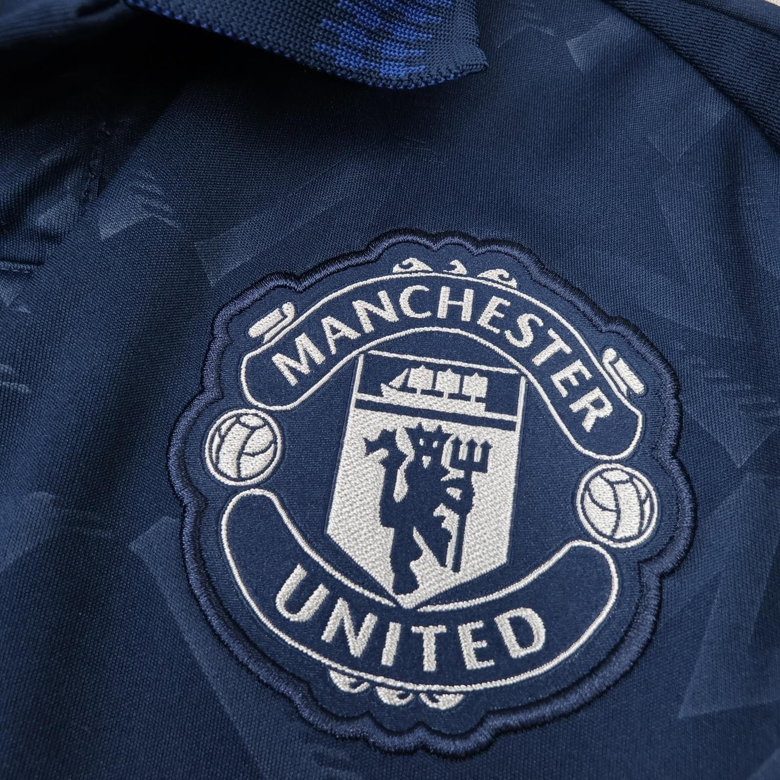Manchester United Shirt Mens Small Blue Away 2024 2025 Adidas Soccer Jersey photo 6