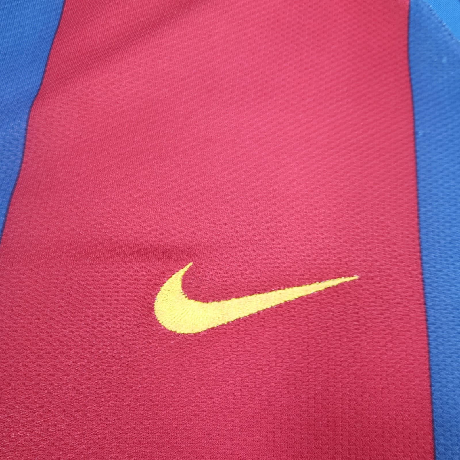 Barcelona Shirt Mens Large Red Blue Home 2007 2008 Football Nike Ronaldinho 10 photo 10