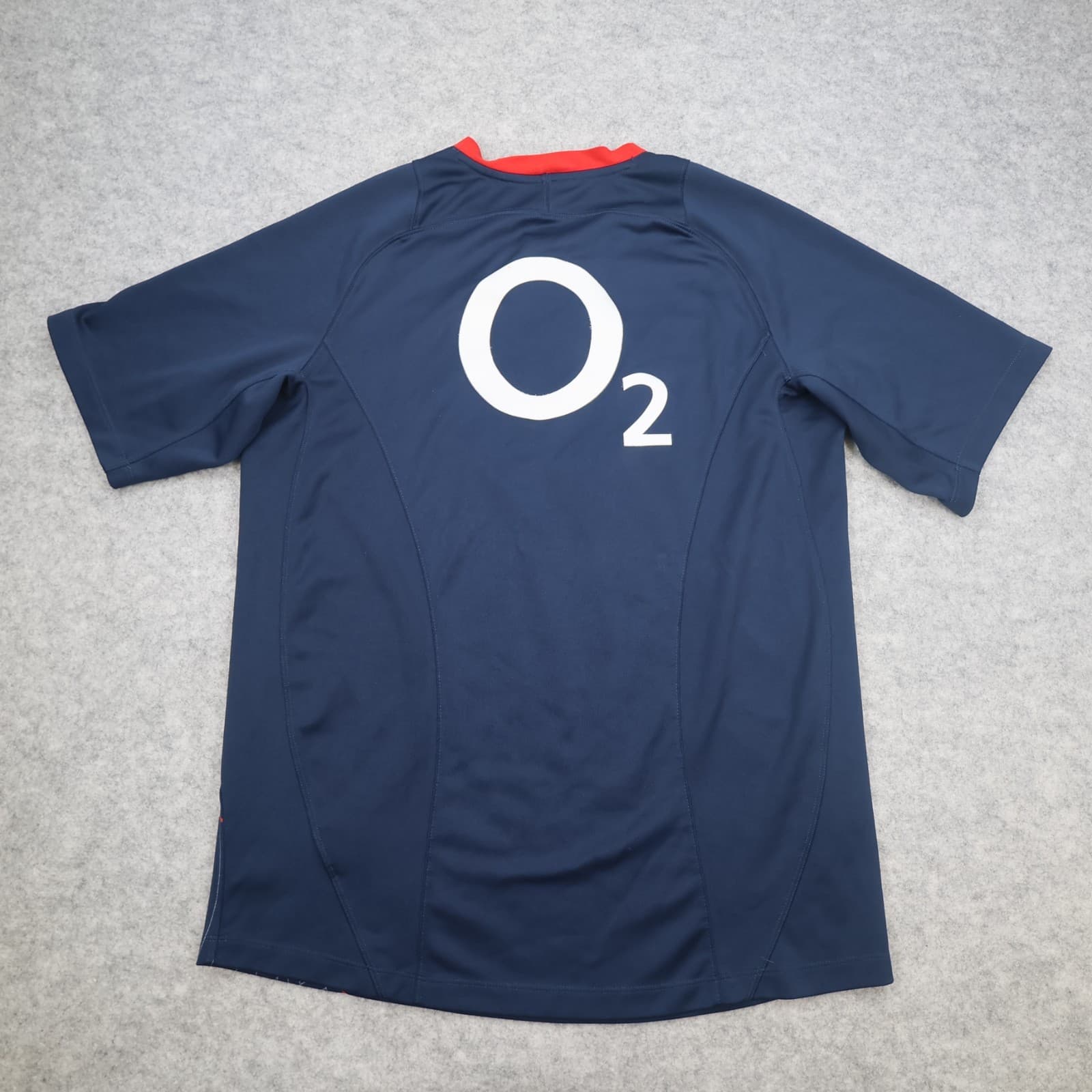 England Rugby Shirt Large Navy Kit 2007 2008 Nike Jersey O2 photo 2