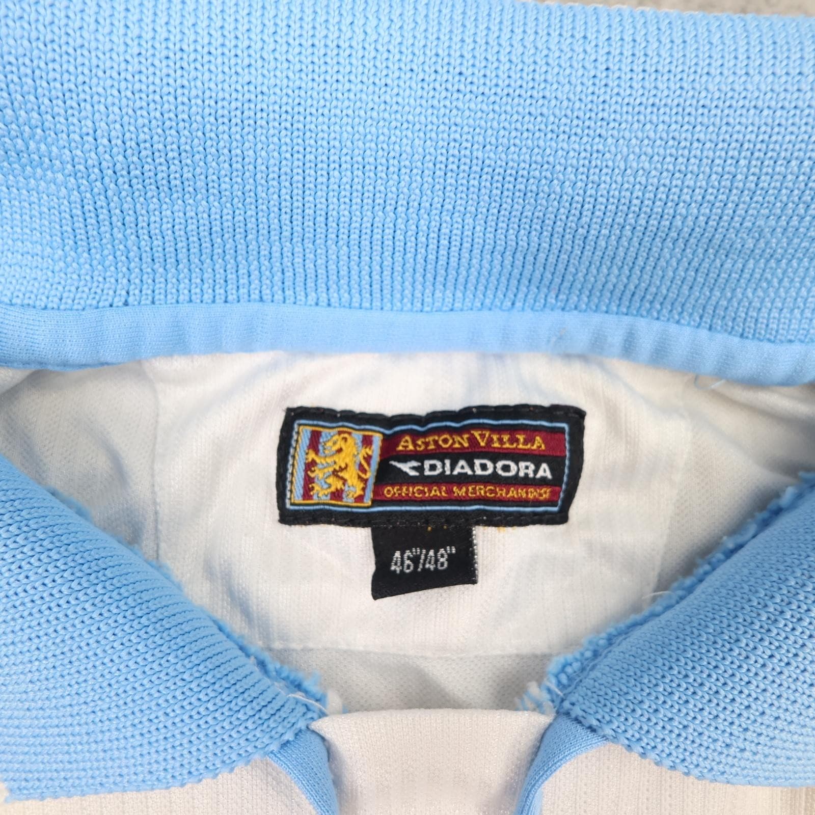 Vintage Aston Villa Shirt Mens XL White Away 2002 2003 Diadora MG Jersey photo 7