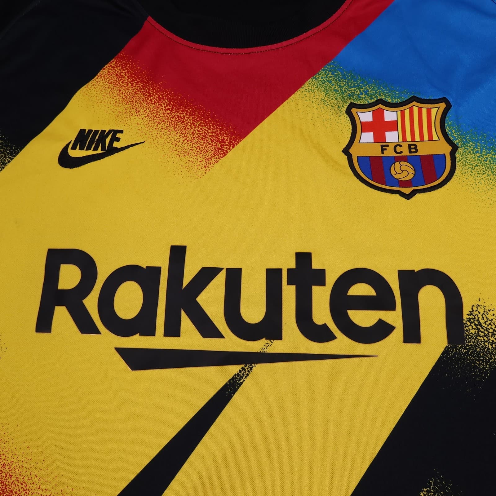 Barcelona Shirt Mens 2XL Goalkeeper 2019 2020 Football Nike Soccer Jersey photo 3